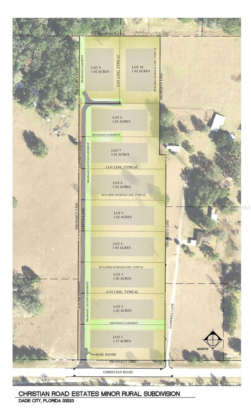 Welcome to the Small Build Ready Rural Style Community you have been waiting for! All lots will have Withlacoochee Electric Ready for you when you build your dream home. You buy the lot, you choose your builder, you choose your timeline, you build what you want with very few restrictions! 

Site under Construction Likely to be completed by end of June!! 

Site Data 
10 Lots Total 1.01+ Acres Each 
Lot Price Varies Depending on Lot Number.