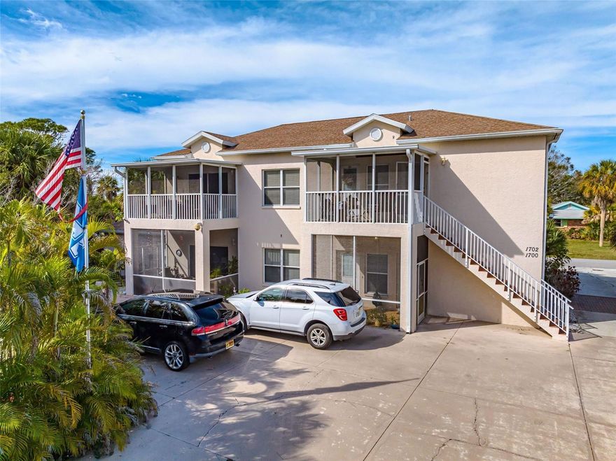 The "Siesta Gateway Estates" is a rare 2002 masonry construction apartment complex, with 5 garages, positioned just before the South Bridge access to Siesta Key. The property is located within minutes of public beach access connected to Siesta Beach, only 450 feet from the 24-acre “Siesta Promenade” development, and "West of the Trail" (West of Route 41/Tamiami Trl). Each floor in each building contains 1,484 SF of living area and a total of 3 Bedrooms & 3 Bathrooms. However, the property was uniquely built with connecting doors on each floor, providing the rare flexibility to transform the floorplan with opening & closing the adjoining door. Closed, it becomes 2 units, consisting of a large 2 Bedroom / 2 Bathroom unit and a 1 Bedroom / 1 Bathroom unit. Opened, the floorplan converts into a huge 3 Bedroom / 3 Bathroom Unit! The property currently operates with the connecting doors closed, equating to 2 units per floor or 4 units per building, for a total of 8 units. The S.C. property appraiser site currently exhibits 2 units per building, for a total of 4 units, however, all existing tenants have month to month lease terms! View property "Offering Memorandum" for full details!