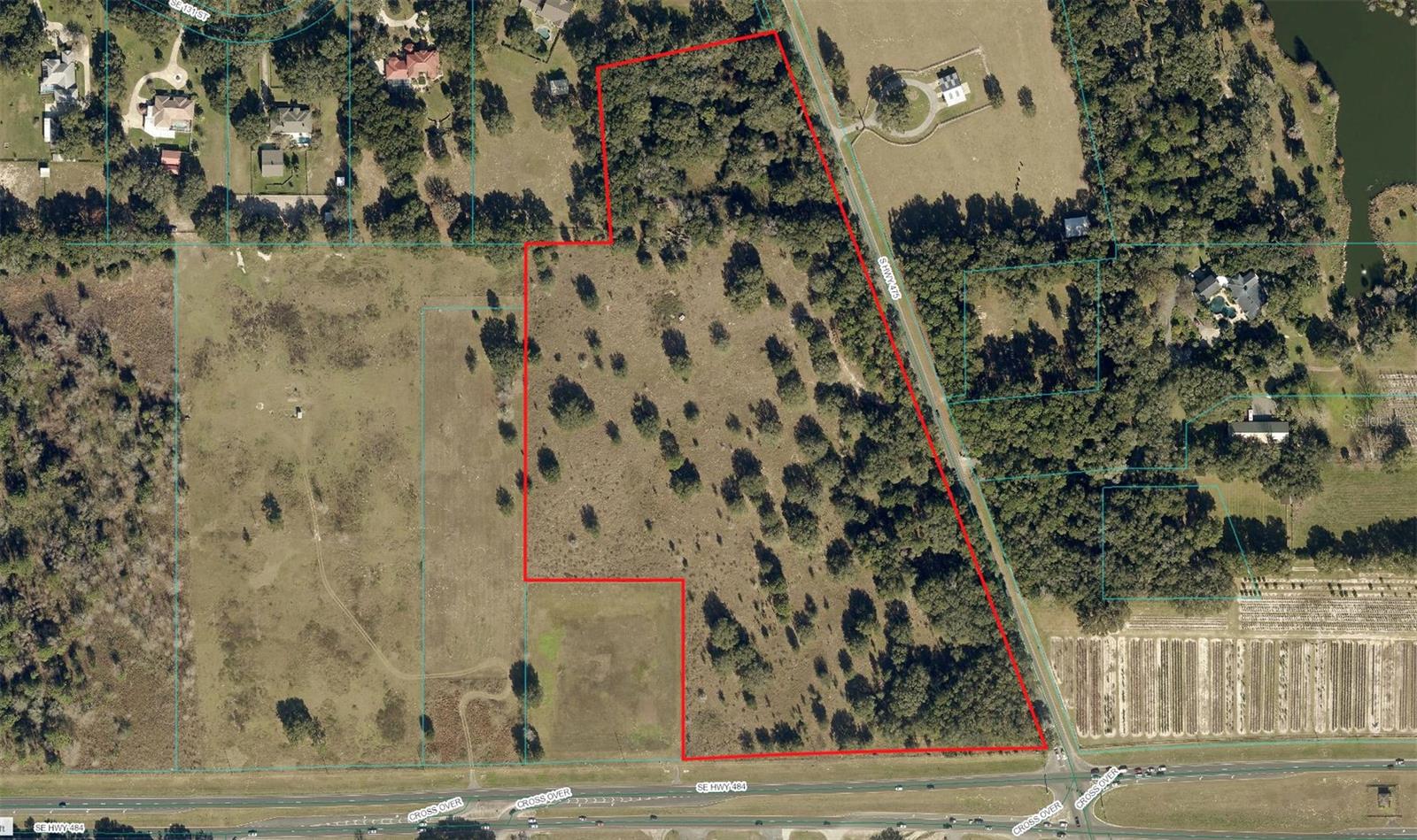 Development Potential: 26.68-acres at NW Corner Hwy 484 & Hwy 475 Signalized Intersection. Only 2 miles east of I-75. • 6+ acres at hard corner designated land use for Rural Activity Center (RAC) Commercial / 26.68 acres currently A-1 zoning. • 830 frontage on busy Hwy 484 in expansion with explosive growth heading west. • Outstanding location for high-volume retail development. • Average daily traffic count: 21,800. • Existing residential well on property. • Florida Horse Park & Greenways located only 2 miles North on Hwy 475