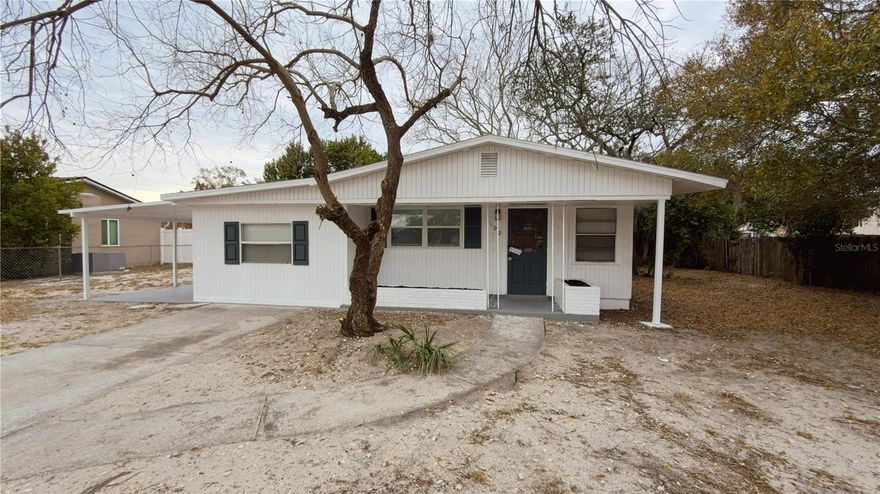 Bright and Light, this 3 bedroom/1 Bath home has numerous windows and has been freshly painted. Kitchen facelift includes, newer white appliances, granite countertop, new white shaker cabinets with contrast door/drawer pulls. Bath also has granite counters with a double vanity, dual mirrors, new fixtures and lights. Tile throughout and new 6-panel doors to freshen this home up. Washer/Dryer connections are in the utility room, a quick step away. Centrally located between Lakeland, Lake Wales and Haines City.
