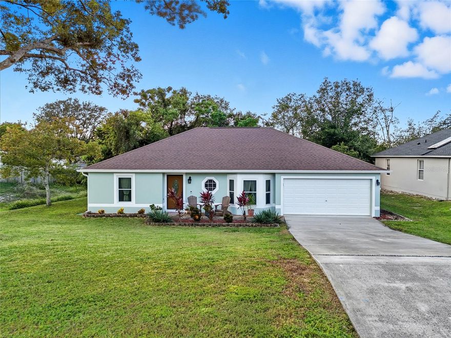 Welcome to this spacious and well-maintained 4-bedroom, 2-bath home in the heart of Deltona, FL! Situated on a generous 0.26-acre lot, this home offers privacy, comfort, and convenience — just minutes from I-4, shopping, restaurants, schools, and parks. Built in 2001, this 1,702 sq ft home features a split floor plan with the primary suite thoughtfully placed on the opposite side of the house for added privacy. Step into an inviting layout with laminate and tile flooring throughout, freshly painted interiors, and plenty of natural light. Enjoy upgraded features including replaced windows, countertops, and a newer water heater. The roof was replaced in 2018, and the AC unit is approximately 6–8 years old, offering peace of mind for years to come. French doors open out to a deck and fully fenced backyard, perfect for entertaining or relaxing. Bonus: part of the lot extends beyond the fenced area—plenty of room for a garden, shed, or future expansion. Whether you're a first-time homebuyer, growing family, or investor, this home is a must-see. Schedule your showing today—seller is motivated and this opportunity won't last long!
