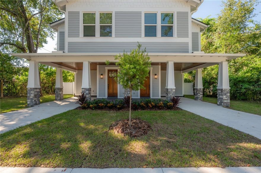 QUALITY. VALUE. OPPOURTUNITY. Now is the time to become a part of Seminole Heights fastest growing pocket in this 2025 VIKIN Home on E Ida St. 807 E Ida St isn't only a great home.....it's an amazing investment. This property is comprised of a three bedroom, two-and-a-half-bathroom main home with a fully detached (and separately fenced) ADU with its own private entrance which is currently an active and profitable AirBnB bringing in an average of $2,500/mo. Keep it as an income producing machine or make it a perfect nest for an older relative or a college aged child. ADU’s are the hottest new sought after commodity in Tampa. They offer privacy, value and an effortless way to offset your mortgage by putting money back into your pocket each month. This gem has absolutely everything a discerning buyer would need and want. Within the walls of both buildings, you will find all the expected features offered in a VIKIN Home. Engineered oak flooring, solid wood cabinets w/ quartz tops, a custom craftsman staircase, high-end lighting fixtures, specialty bath tile and designer mirrors. The outside is a direct reflection of the inside in both quality and detail. The main home and ADU both incorporate spray foam insulation, impact hurricane windows, stained pine porch ceilings, Hardie board siding & 25-year shingled roof. The only thing more impressive than the income producing opportunity is the quality of the build. It’s really hard to beat a property with style, quality, security and money-making potential. Although there are other ADU’s in Seminole Heights, few are this nice. Every detail is matched to the main home from the finishes to the appliances to the features. Best part about it is the fact that the electric and water are sub metered for accurate splitting of utility bills. Beyond a great property is the fact that you are dead center to all the great new developments and long-standing staples of Southeast Seminole Heights. The Nebraska Mini mart, King of the Coop, Southern Brewing and Hair of the Dog Park are all within blocks. If you are looking to hop over to downtown or the airport…. they are just a five-minute ride down the street. Quality, craftsmanship, detail, income production and location make this brand-new home the best chance to be a part of this vibrant and engaging neighborhood in a financially responsible way! DSCR term sheet available.