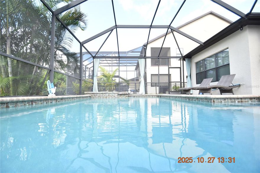 4 Bedroom 3 Bathroom Riverview POOL HOME with 3 car garage & 2718 sq ft of living space.
$150 monthly pool care fee is assessed in addition to base rent to keep the pool sparkling.
Located in the gated Preserve at South Fork with full access to South Fork amenities.
Grand pool home with exceptional upgrades, set on a spacious lot with conservation and water views.
3 car garage offers plenty of room to keep your cars clean and cool plus extra storage space!
Expansive covered lanai with outdoor kitchen—perfect for dining and relaxation.
Your outdoor livings space comes equipped with gas grill, sink, trash drawer, beverage cooler and pre hung TV. All set for football season!
Open floor plan with stunning views of the lanai and backyard from the kitchen, dinette, and great room.
Wide 4-door sliders open to the pool and lanai, creating seamless indoor-outdoor living and entertaining space.
Elegant chef’s kitchen with quartz island, stainless appliances, built-in wall oven, glass cooktop, with upscale vent hood and large pantry.
Dining area off the kitchen for family mealtime.
Luxurious primary suite with tray ceiling, two walk-in closets and spa-style bath featuring dual sinks, granite counters, soaking tub, and walk-in shower.
Window blinds for light control and privacy.
Ceiling fans will be sending you a cool breeze.
Central heat & air for to keep you comfy year round.
Washer and dryer INCLUDED for your convenience of course!
Spacious laundry room offers extra storage.
Large bonus room is ideal for media, crafts, or a second family room or even a 5 bedroom if needed.
NEW ROOF - offers piece of mind and maximum energy efficency.
Prime location near Big Bend and 301 for quick access to shops, dining, gyms, and more.
Easy I-75 access for enjoying Tampa Bay, St. Pete, Clearwater, Bradenton, and Sarasota.
HOA community, standard HOA rules apply and approval may be needed. Commercial vehicles and pets may be restricted, please check restrictions before applying.
Utilities are separate and tenant responsibility.
Lawn care is separate and tenant responsibility.
DONT FORGET TO CHECK OUT THE FULL WALKTHROUGH VIDEO AT OUR WEBSITE!