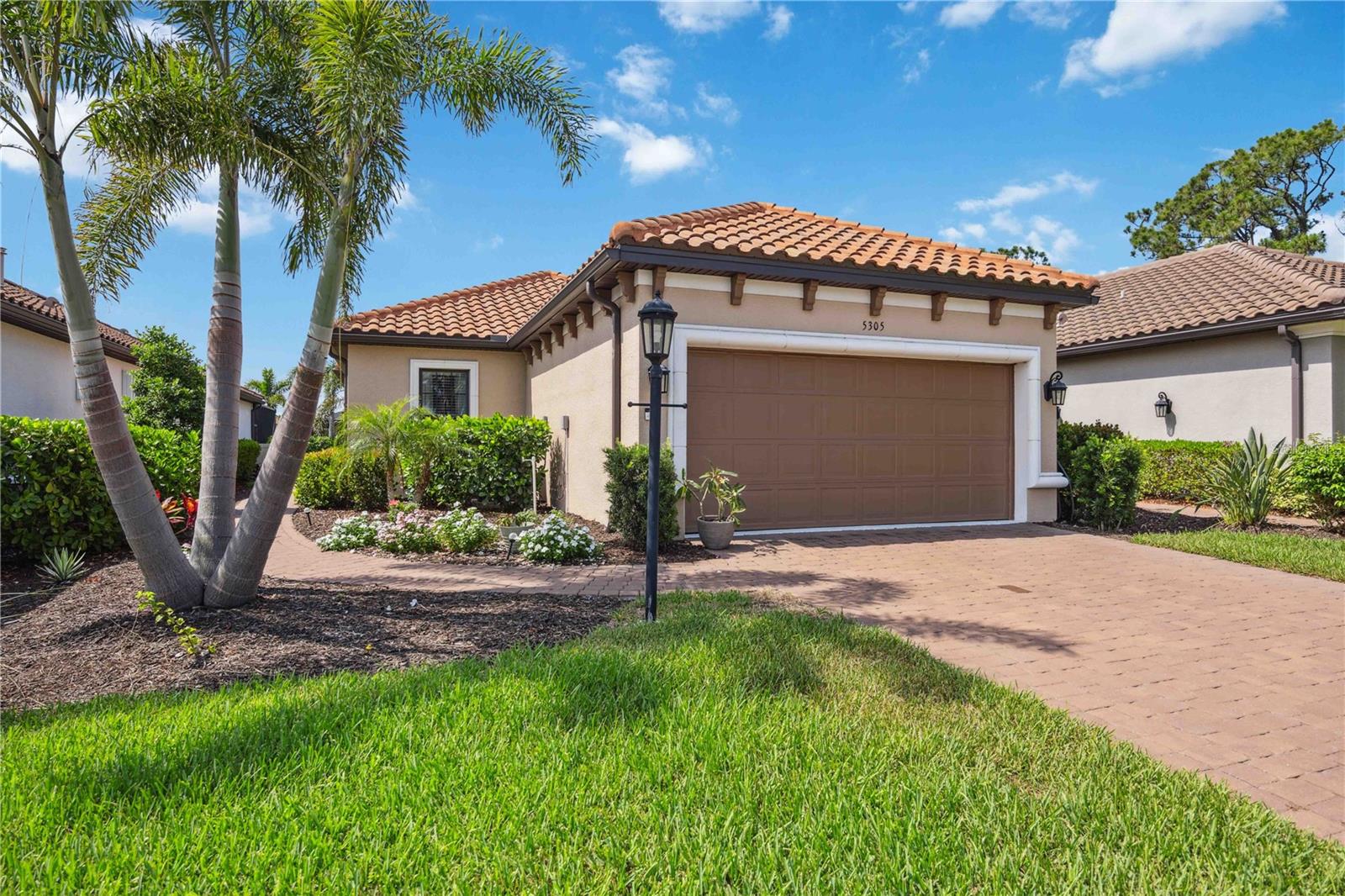 Annual lease (no short term) turn-key furnished 3 bedroom two bath w/private heated pool and spa. Life-style community with all the resort amenities and activities: Clubhouse, pickleball, tennis courts, fitness gym, exercise rooms, day spa, Bahama Bar, resort pool, resistance pool, pool side spa, trails, & direct access to the Legacy Bike Trail.
Primary suite is a peaceful retreat with a tray ceiling, King size bed, bay window, dual sinks in the bathroom, frameless shower, and a walk-in closet. The secondary bedroom, full bath, 3rd bedroom w/French doors, and laundry room are located on the other side of the home providing privacy. Upgrades include impact windows throughout, wood-look plank tile flooring, crown molding, tray ceilings, wood cabinets, quartz countertops, undercabinet LED lighting, stainless-steel appliances, gas range, epoxy garage flooring, expanded patio area with heated pool and spa, and custom window treatments. Esplanade on Palmer Ranch is an amenity-rich community designed minutes to public beaches, parks, shopping, and restaurants.