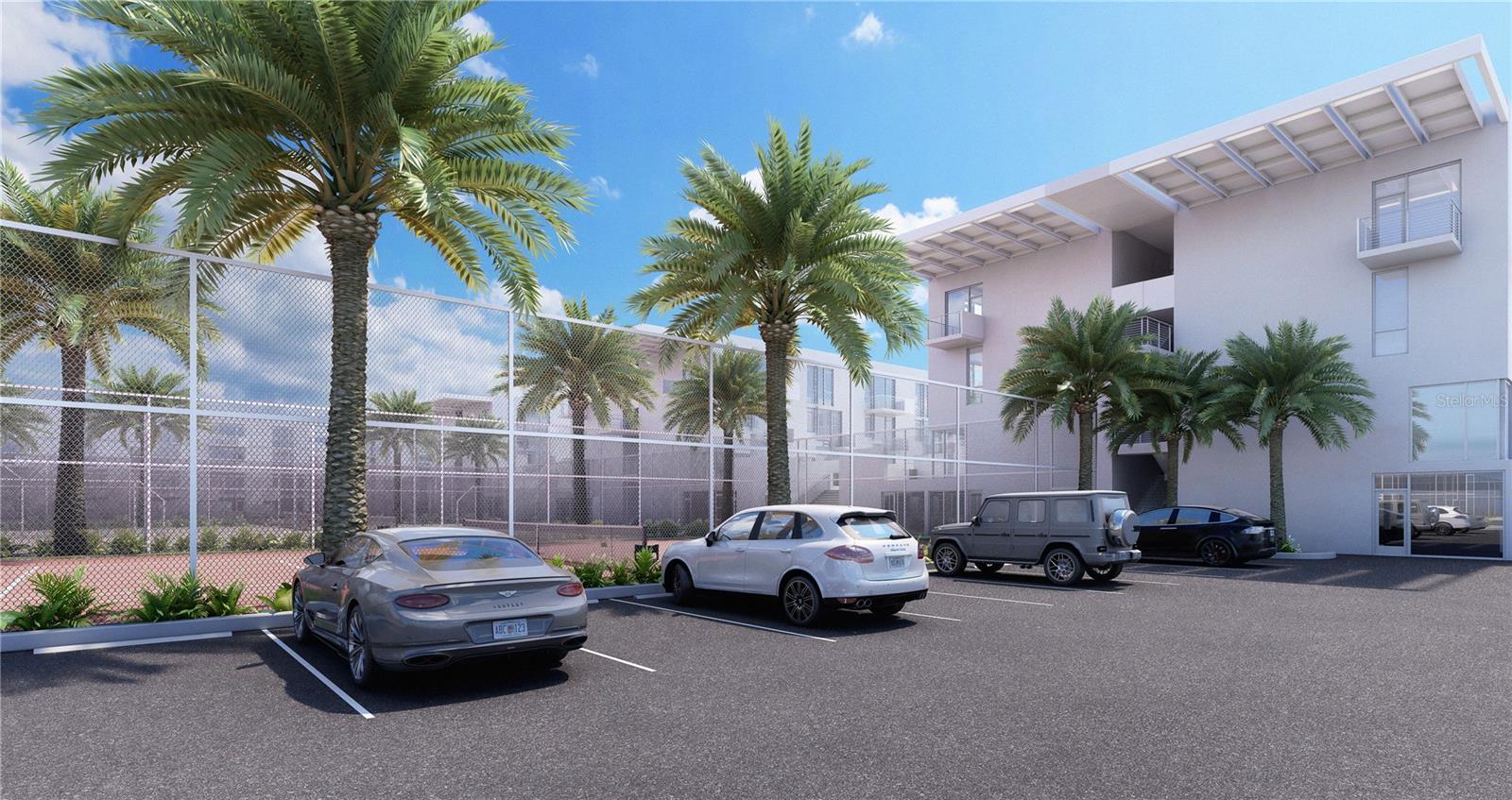 Pre-Construction. To be built. Step into a realm where heritage meets modern luxury at the reimagined Bath & Racquet Residences and Club in Sarasota, Florida. This iconic redevelopment pays homage to the storied past of the original Bath & Racquet Club, established in 1969, while introducing a new era of sophisticated living and active lifestyle amenities the rebirth of Sarasota’s iconic Bath & Racquet Club! Once a premier destination for tennis legends like Chris Evert and Martina Navratilova, the original club was a cornerstone of Sarasota's vibrant social and athletic scene. The new development seeks to rekindle that spirit, blending nostalgic charm with contemporary elegance. Designed by the acclaimed Halflants + Pichette Architects, the residences feature: Bath & Racquet Residences and Club presents 256 luxury condominiums offering 1, 2, and 3-bedroom layouts. Residences feature floor-to-ceiling windows, quartz countertops, high-end kitchen appliances, private terraces or balconies, and washer/dryer hookups. Community amenities include a private pool, two-acre park, dog park, children’s playground, a 1-kilometer walking trail, and access to the brand-new Bath & Racquet Club with 13 tennis courts, 16 indoor and outdoor pickleball courts, resort-style club pool, restaurant, fitness center, and wellness spa. Located just 4 miles to Siesta Key beaches and 3 miles to Downtown Sarasota, next to Trader Joe’s, Connor's Steakhouse, and CineBistro. The Bath & Racquet Residences present a unique opportunity for discerning buyers seeking a blend of luxury, convenience, and active living. The community's design accommodates both full-time residents and those interested in leasing their units, with options for Short-term leasing allowed (7-night minimum).