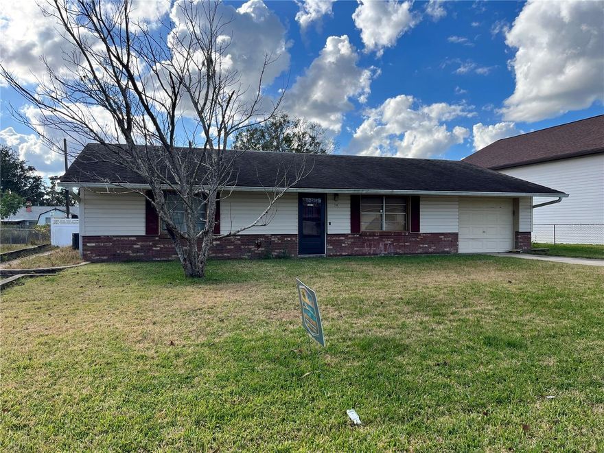 Welcome to your Florida retreat! This 2-bedroom, 2-bathroom  home is located in the desirable Florida Shores community and features a sparkling pool and hot tub. In addition,  this home features a generous sized living room, enclosed Florida room, single car garage, Trex decking, newer A/C and interior laundry room. While some TLC is needed, it presents an excellent opportunity to bring your vision to life and create your dream space. Don’t miss out on this gem—schedule your showing today and imagine the possibilities!