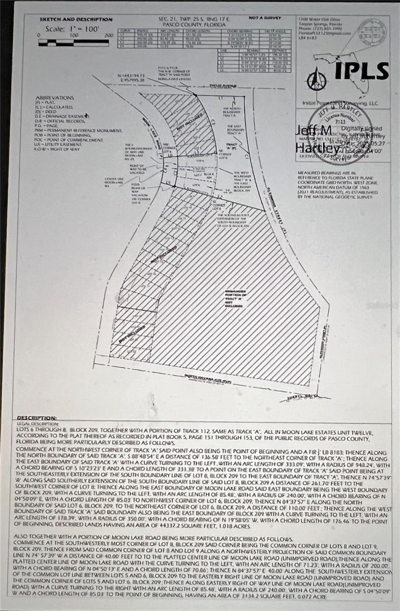 MOON LAKE ESTATES - Land