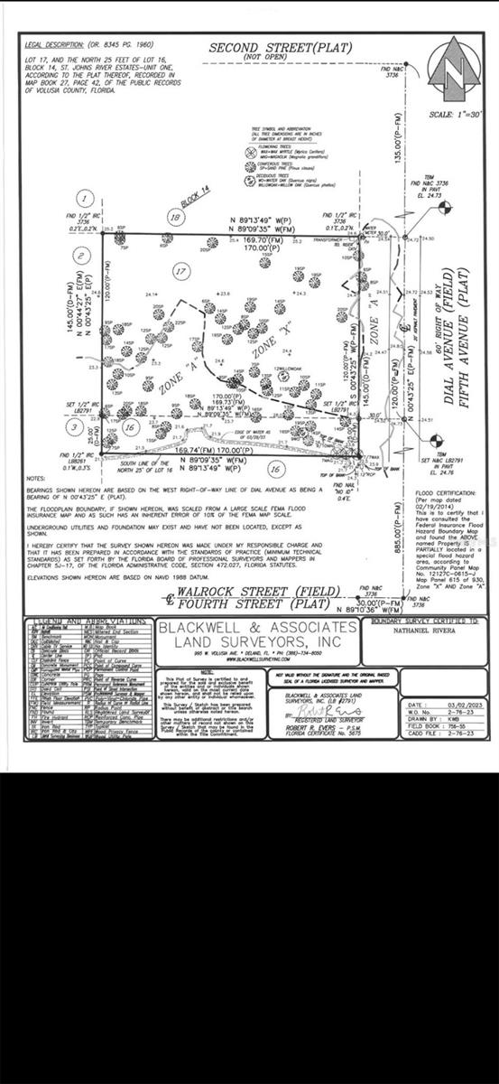 ST JOHNS RIVER ESTATES UNIT 01 - Land