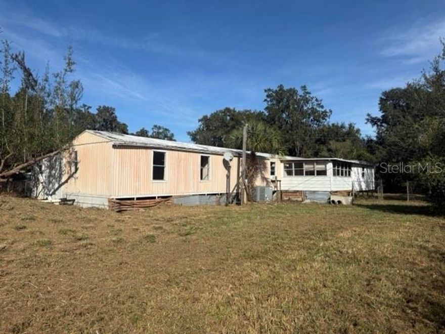 Welcome to 4905 Merrin Rd. This amazing property has tons of potential. A 2 bedroom , 1-bath mobile home situated on a beautiful 1.05 acre lot in peaceful Plant City!!!!  Whether you’re looking to restore the existing home, replace it with a new manufactured or site-built home, or build your dream country retreat from the ground up. This property is ready for your creativity and renovation skills,
The land offers plenty of open space surrounded by mature trees, with multiple outbuildings and fenced areas for storage, pets, or a garden. Enjoy the privacy of rural living while still being close to local amenities, schools, and major routes like I-4, giving you easy access to Tampa and Lakeland.
With some work and vision, this property can truly shine. Opportunities like this in Plant City don’t come around often — come see the potential for yourself!
 
Buyer must verify all measurements and specifications! Property is sold "As Is" with no repair contingencies, warranties or seller disclosure.  This sale is contingent on court approval to be secured by the professional guardian of Linda K. Barefoot, Susan Whitney, Florida Professional Guardian Services, LLC.