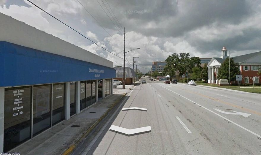 Prime SODO District location with over 100 ft of frontage on S. Orange Ave, offering exceptional visibility in Orlando’s top medical corridor. Walking distance to Orlando Health – ORMC. Ideal for medical, wellness, or high-visibility retail uses.

Former Colonial Medical Supplies building with rear-entry warehouse, ample parking, and quick access to I-4 and Hwy 408. A rare opportunity for a centrally located property with strong visibility, versatility, and redevelopment potential. Tenant is month-to-month.