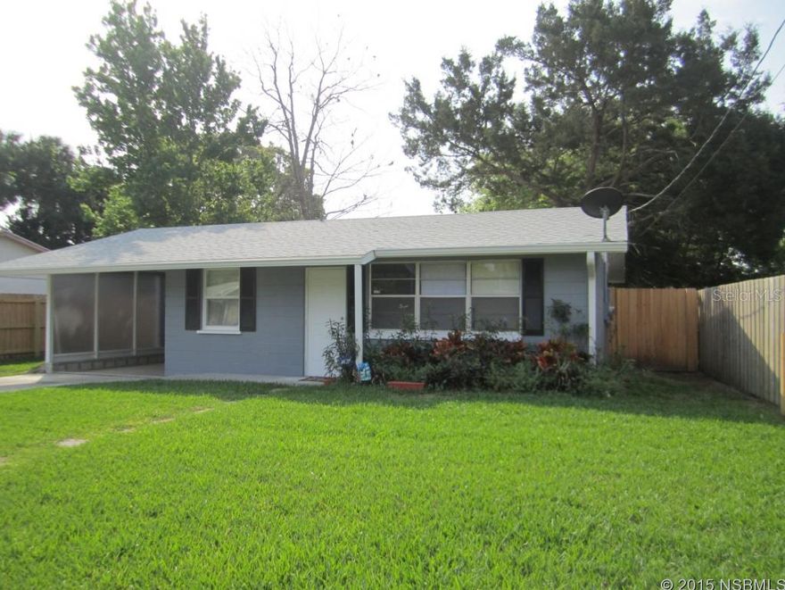 HOT DEAL! Charming 2 bedroom bungalow on a quiet cul-de-sac in a pleasant neighborhood. This fabulously affordable property could be an excellent starter home, rental, or a great vacation or retirement property. Enjoy fresh paint inside and out and fantastic curb appeal with a meticulously maintained yard boasting mature tropical landscaping. You'll love the convenient easy-care tile floors throughout. Invite your friends and family to enjoy memorable backyard BBQs and games and large fenced yard. Rest easy knowing this charming bungalow has a new roof, hot water heater and windows! Take advantage of ample storage space with an extra shed for all the gear you will need to live up the Florida lifestyle. And never get into a hot car thanks to the roof covered carport. Meanwhile, this charming home offers a fantastic Florida lifestyle with its great location near the beautiful Indian River and fabulous shopping and dining options. All measurements approximate. ;Water: City