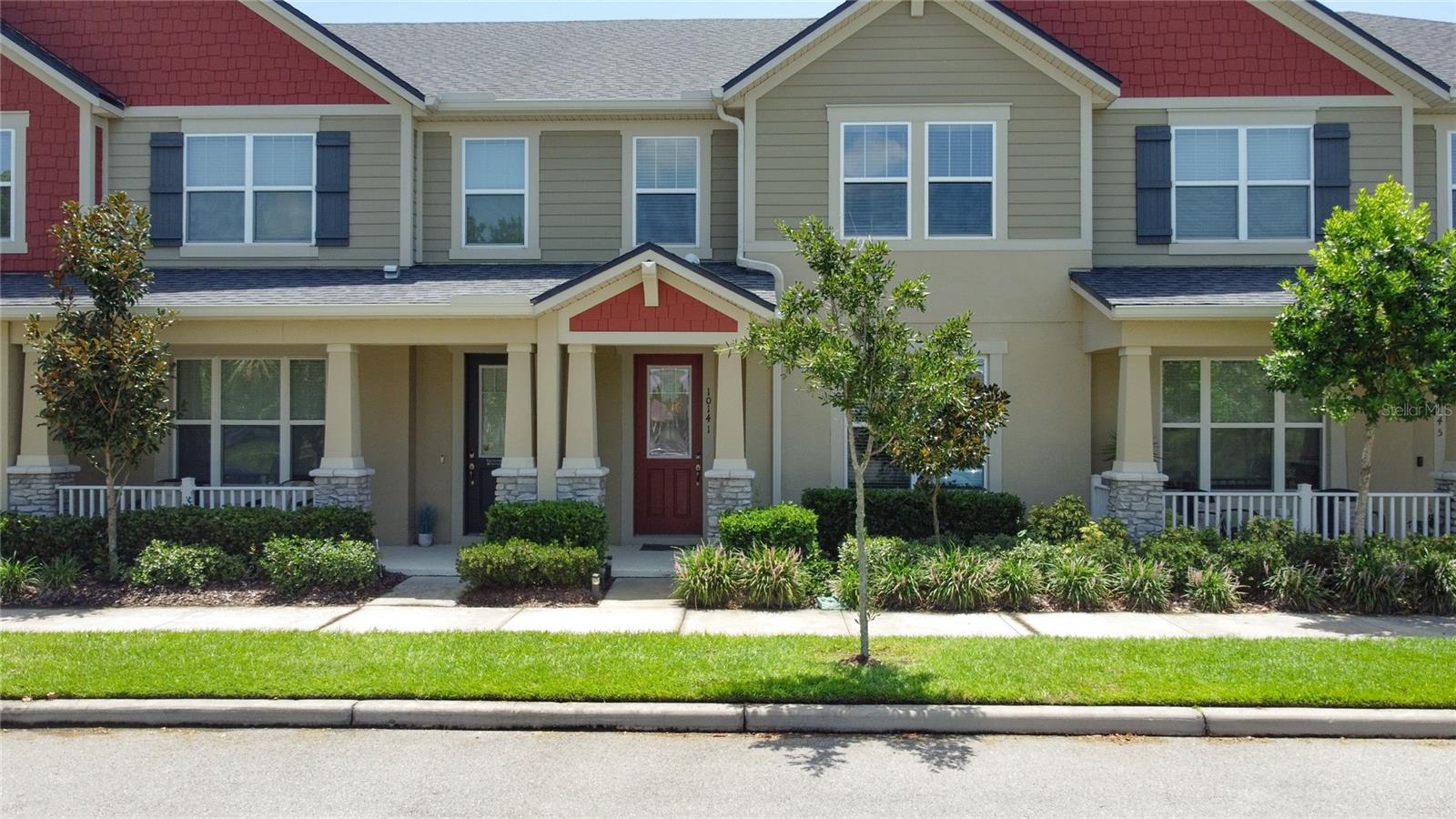 Located in the gated community of Randal Walk, this beautiful two-story townhome offers 3 bedrooms and 2.5 bathrooms with an open floor plan, perfect for modern living. The spacious kitchen includes a breakfast bar and walk-in pantry, ideal for any home chef. Enjoy the convenience of an upstairs laundry closet, a large walk-in closet in the master suite, and a private covered balcony perfect for sunset views. The home also features a rear-loading 2-car garage, and the community offers great amenities like a pool and playground.