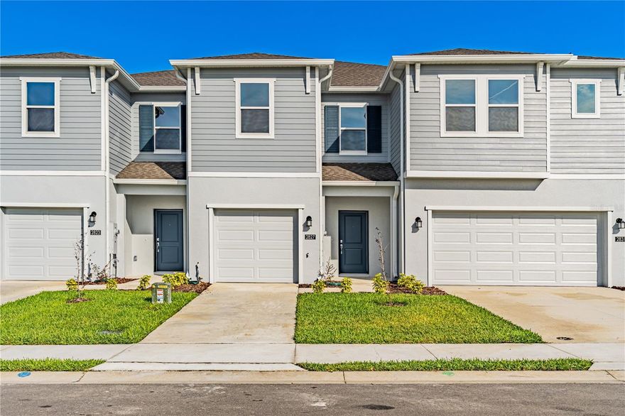 Welcome to this beautifully designed, brand-new two-story townhome. The first floor features an open-concept layout with seamless access to a covered patio, ideal for indoor-outdoor living and casual entertaining. Upstairs, a versatile loft offers an additional living area, conveniently connecting two secondary bedrooms and the luxurious owner’s suite, complete with a full ensuite bathroom. Located in Brentwood, a vibrant master-planned community in Davenport, FL, residents can enjoy exceptional amenities including a resort-style swimming pool and a playground. This prime location offers easy access to shopping, dining, and entertainment at Posner Park, as well as AdventHealth Heart of Florida. Commuters will appreciate the close proximity to Highway 27 and I-4, providing quick connections to Greater Orlando and the area’s world-famous theme parks. Please note: Pest control ($25) is not included in the rental price. Schedule your private showing today!