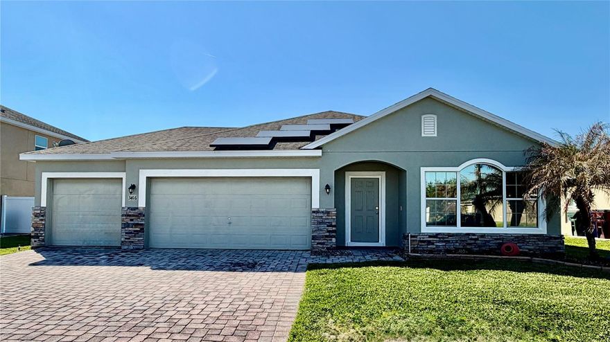 Welcome to Mallard Pond! This well maintained home showcases a desirable split floor plan, three car garage with paver driveway and solar panels. Featuring separate living and family rooms, along with a small built in desk space that acts as an office this house is sure to meet all of your family’s needs. Enjoy Florida’s weather with a water view from your privacy fenced back yard. Solar panels will be paid off at closing so new home owner will only benefit from the affordable electricity. Don’t miss your opportunity to own this beautiful St. Cloud property! 

More pictures are on the way!