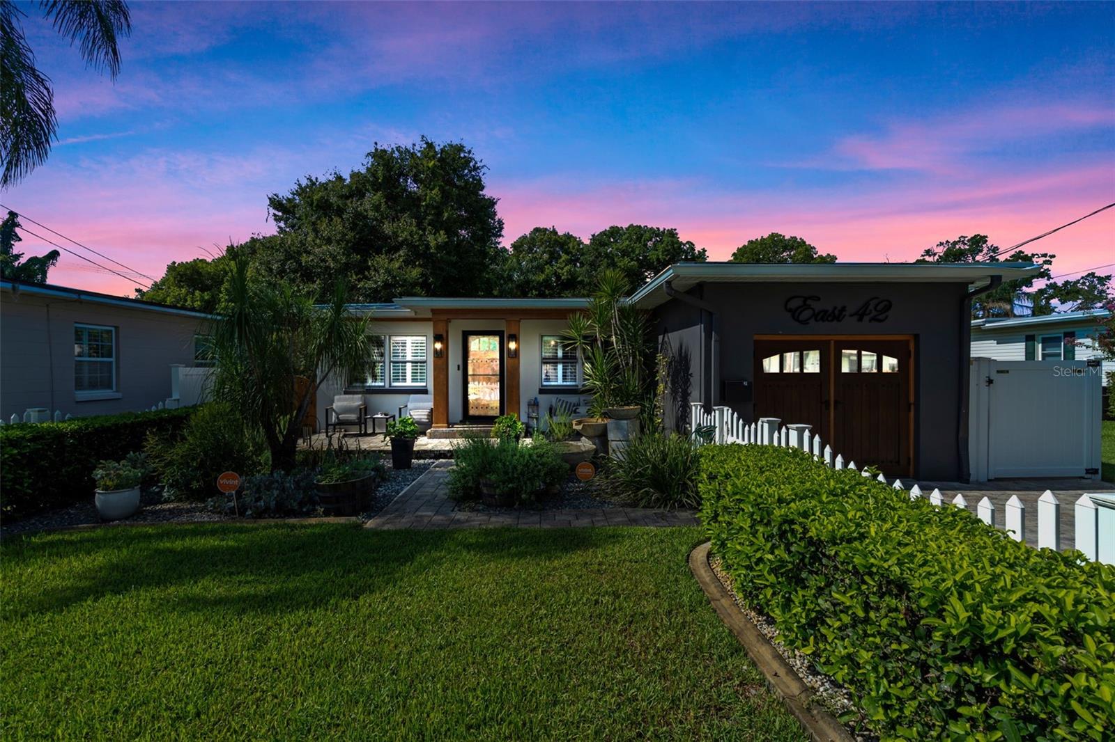 Under contract-accepting backup offers. Designer Bungalow with Executive Chef Kitchen & Luxe Upgrades! If you’ve been searching for the perfect blend of urban sophistication, walkable lifestyle, and turn-key luxury—welcome to 42 E Hazel St. Located in the heart of College Park just steps from Mathews Park, this meticulously updated 2-bed, 2-bath bungalow checks all the boxes for the buyer who has been patiently awaiting a well-priced, move-in ready signature home in one of Central Florida’s most sought-after communities.
From the moment you arrive, the home makes a statement. The tropical fountain, mature landscaping, paver walkways, and inviting front porch create a sense of calm and curb appeal that’s both upscale and welcoming. The fully fenced front and back yards, lush with greenery and served by a well-fed sprinkler system, offer privacy and charm that’s rare this close to the city.
Step inside and you’ll immediately appreciate the home’s cool, curated vibe. Original hardwood floors, beautiful exterior woodwork, carriage-style garage doors, and custom barn doors blend seamlessly with high-end finishes throughout. Sunburst plantation shutters offer timeless elegance and light control in every room.
The heart of the home is an executive chef’s kitchen—a true showstopper featuring a built-in Sub-Zero refrigerator, Thermador gas range, Thermador dishwasher, built-in wine cooler, and a reverse osmosis water filtration system. Whether you’re prepping dinner for two or hosting a small soirée, this space delivers both style and substance.
Each bathroom has been fully renovated with rain showers, modern tilework, and boutique-style finishes that feel straight out of a luxury spa. The bedrooms are serene and spacious, and the layout offers ideal separation between living and private spaces.
Out back, the vibe continues with a covered outdoor living area and pergola, perfect for relaxing in the shade or entertaining friends. The Jacuzzi hot tub invites evening unwinds, while a tidy shed adds practical storage. The metal roof, Rinnai tankless water heater, Vivint smart security system (optional), and transferable termite bond with Massey offer peace of mind and long-term durability.
Other upgrades include: Fully fenced front and rear yards, paver driveway and rear patio, well-fed irrigation system and beautiful wood accents throughout. Situated in the sought-after Princeton Elementary district and walkable to Edgewater Drive’s shops, cafés, and dining, this home offers the best of both worlds—urban access and a tucked-away sense of retreat. You're also just minutes from Downtown Orlando, Ivanhoe Village, and AdventHealth. Sellers have this home priced to move, so do not delay in setting up your private viewing today!