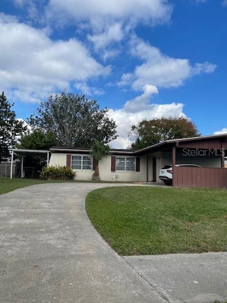 Move-in ready rental 3 bedroom 2 bath. This home has been freshly updated with all new luxury vinyl flooring, fresh paint throughout, and new modern light fixtures, offering a clean and contemporary living space. Enjoy a rear porch, perfect for relaxing outdoors, along with a shed for extra storage. The easy-care flooring and neutral finishes make this an ideal rental for comfortable everyday living. Conveniently located near major highways, shopping, dining, and employment centers, providing quick access to downtown Orlando and surrounding areas. Great location with everyday essentials just minutes away. A well-maintained rental ready for immediate occupancy.