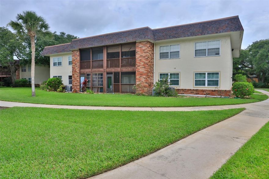 An Outstanding Opportunity Awaits You! Come, relax and enjoy living close to N.S.B.'s Famous Car Free Beach in the wonderful beachside community known as "Coronado Cove", located in the heart of New Smyrna Beach!  This stunning 2 bedroom, 2 bath, ground floor condo has been tastefully updated throughout! It features a beautiful new enlarged kitchen with all new cupboards, countertops, a double sink, new appliances and garbage disposal, a Lazy Susan, plus it even has a pantry! The 2 new bathrooms each have a nice walk in shower, new cabinets, sinks, commodes and a refreshing beach decor. New Plank Bamboo flooring and fresh paint throughout the condo, new ceiling fans, light fixtures and a new washer/dryer combo. It even has a  screened in porch that overlooks the beautiful, well manicured grounds and a large, open air community swimming pool, complete with a gas BBQ for all to use & enjoy. Coronado Cove has a bike storage shed and Kayak racks on site for Coronado Cove owners to use. Last but not least, it is just a short walk to the Indian River Lagoon Preserve Park that has a fishing dock, hiking trails, a covered picnic area, and access to the lagoon that is great for kayaking, watching the manatees and some mighty awesome sunsets!  Welcome to your new home! ;LocationDescription: Condo ;Water: City