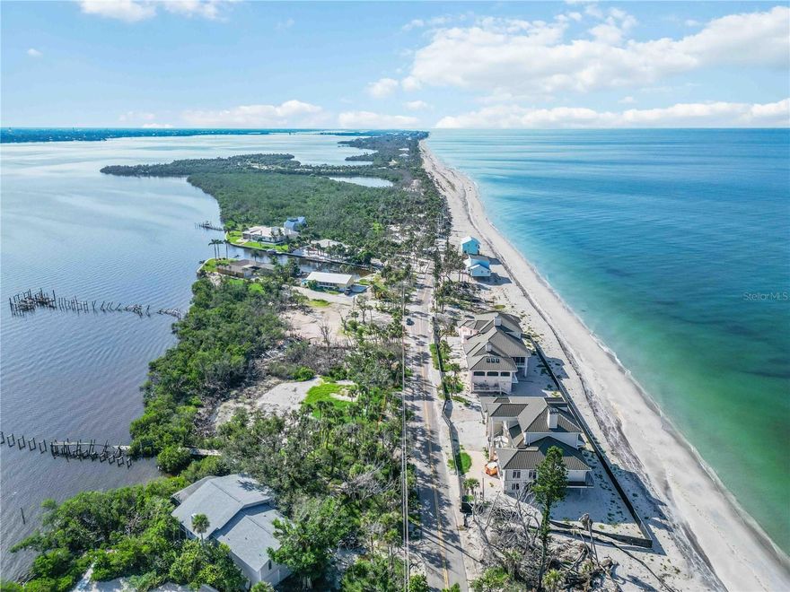 Prime Bayfront Lot on Manasota Key! Rare opportunity to own a spacious 2/3-acre waterfront property on the desirable bay side of the Key. Nestled in a private and quiet section just north of Middle Beach, this cleared and ready-to-build lot is surrounded by luxury homes, offering the perfect setting for your custom coastal retreat. Enjoy direct Gulf access with no bridges, plus the option to add a pier and boat docks for all your boating needs. Across the street, you’ll have a 5’ deeded beach access to pristine white sand beach on the Gulf, where you can soak in breathtaking sunsets and collect world-famous shells and shark teeth. A new survey has already been completed, and the location is second to none with new luxury estates being built nearby, ensuring strong future value growth. Don’t miss this rare chance to secure one of the few premier Bayfront parcels left on Manasota Key—where waterfront living and private beach access come together in one exclusive package.
