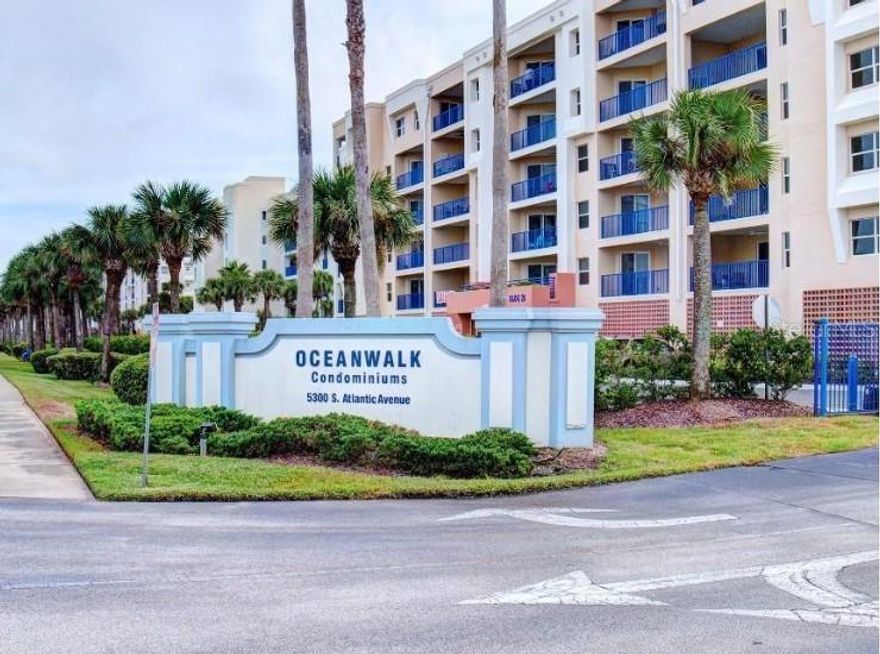 This beautiful condo is ready for you - literally! Fully Furnished, Building 20 is one of the most desirable for its close location to the walkway to the ocean. Just bring your personal items and enjoy what New Smyrna Beach offers. Ocean Walk Condos are luxurious and spacious and offer all the amenities you need. This 2-bedroom 2-bath is a completely furnished unit, beautifully decorated and move-in or rental ready. The condo offers an east-view balcony and an additional storage closet on the same floor. It is a short walk to the heated community pools (2), tennis courts, BBQ Area, shuffleboard and basketball courts, fitness center, movie, and clubhouses (2). Each condo building has a common elevated sundeck and covered parking in a secured gated garage. Conveniently located within steps to the deeded access of the no-drive beach and a private nature walk thru the estuary.