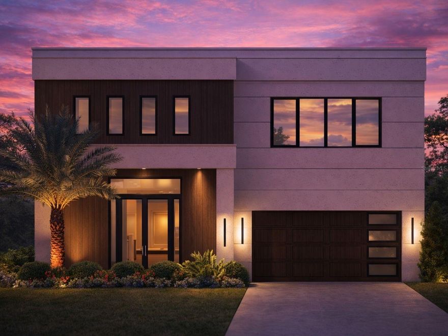 Under Construction. Situated in the heart of Colonialtown, just a short walk from Lake Highland Prep and moments from the vibrant energy of Mills Avenue and Colonial Drive, this home represents a rare level of residential excellence. Masterfully built by Insight Construction, this custom residence stands apart from the moment you arrive. The façade is bold, distinctive, and intentionally different from anything else in the area, making a clear architectural statement that reflects the caliber of construction behind it. Built with solid block construction on both floors, the home is engineered like a fortress, offering exceptional durability, insulation, and long-term quality that is rarely seen in modern new construction. Step inside and you are immediately met with a breathtaking sense of scale. Soaring 24-foot ceilings anchor the entry and main living space, while 12-foot ceilings throughout the first floor create an open, elevated atmosphere that feels both grand and inviting. The expansive living room is designed for impact and flows seamlessly into a stunning chef’s kitchen that serves as the heart of the home. Sleek quartz countertops, premium stainless steel appliances, custom cabinetry, and a massive walk-in pantry combine beauty with performance, making the space ideal for both everyday living and elevated entertaining. Upstairs, the home transitions into a private sanctuary. The primary suite is nothing short of exceptional, offering generous proportions and a true sense of retreat. The spa-inspired bath is finished to the highest standard, featuring dual vanities, a large walk-in shower, a freestanding soaking tub, and a boutique-style walk-in closet designed for both luxury and functionality. Secondary bedrooms are equally impressive, each generously sized and complete with en-suite bathrooms, providing privacy and elevated comfort for family and guests alike. A covered upper-level balcony extends the living experience outdoors, offering a quiet place to enjoy morning coffee or evening sunsets. Outside, a spacious covered lanai with a fully equipped summer kitchen creates the perfect environment for year-round entertaining. The sparkling pool and beautifully landscaped backyard provide a private oasis, ideal for hosting, relaxing, or simply enjoying Florida living at its finest. Every aspect of this home reflects a commitment to excellence, from its impeccable construction quality and architectural distinction to its refined interiors and resort-style outdoor living. This is a home for the buyer who values craftsmanship, design integrity, and a level of quality that goes far beyond the ordinary.