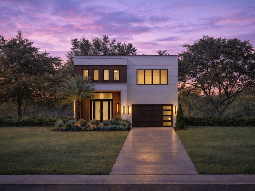 Under Construction. Situated in the heart of Colonialtown, just a short walk from Lake Highland Prep and moments from the vibrant energy of Mills Avenue and Colonial Drive, this home represents a rare level of residential excellence. Masterfully built by Insight Construction, this custom residence stands apart from the moment you arrive. The façade is bold, distinctive, and intentionally different from anything else in the area, making a clear architectural statement that reflects the caliber of construction behind it. Built with solid block construction on both floors, the home is engineered like a fortress, offering exceptional durability, insulation, and long-term quality that is rarely seen in modern new construction. Step inside and you are immediately met with a breathtaking sense of scale. Soaring 24-foot ceilings anchor the entry and main living space, while 12-foot ceilings throughout the first floor create an open, elevated atmosphere that feels both grand and inviting. The expansive living room is designed for impact and flows seamlessly into a stunning chef’s kitchen that serves as the heart of the home. Sleek quartz countertops, premium stainless steel appliances, custom cabinetry, and a massive walk-in pantry combine beauty with performance, making the space ideal for both everyday living and elevated entertaining. Upstairs, the home transitions into a private sanctuary. The primary suite is nothing short of exceptional, offering generous proportions and a true sense of retreat. The spa-inspired bath is finished to the highest standard, featuring dual vanities, a large walk-in shower, a freestanding soaking tub, and a boutique-style walk-in closet designed for both luxury and functionality. Secondary bedrooms are equally impressive, each generously sized and complete with en-suite bathrooms, providing privacy and elevated comfort for family and guests alike. A covered upper-level balcony extends the living experience outdoors, offering a quiet place to enjoy morning coffee or evening sunsets. Outside, a spacious covered lanai with a fully equipped summer kitchen creates the perfect environment for year-round entertaining. The sparkling pool and beautifully landscaped backyard provide a private oasis, ideal for hosting, relaxing, or simply enjoying Florida living at its finest. Every aspect of this home reflects a commitment to excellence, from its impeccable construction quality and architectural distinction to its refined interiors and resort-style outdoor living. This is a home for the buyer who values craftsmanship, design integrity, and a level of quality that goes far beyond the ordinary.