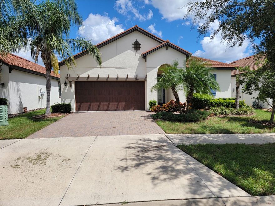 Welcome to Sarasota's Gated 55+ Southshore Bay Community! Open concept, 1683 square feet, 2 bedrooms, 2 bathrooms PLUS a 2 car garage. Split bedroom floor plan offers privacy for guests/office space at the front of the home ~ guest bedroom with a full bathroom. Continue into the heart of the home - spacious family and dining room area directly off the kitchen with an additional enclosed formal dining room. The spacious kitchen is equipped with stylish modern cabinets, granite counter tops, stainless steel appliances, walk in pantry and a large island for extra seating. Sliding glass doors take you onto a screened patio with views of the backyard. The primary Suite is directly off the kitchen and includes walk in closet, dual sinks and step in shower. Easy access to interstate, restaurants and shopping. It's good to be home. This property may qualify for Seller Financing (Vendee).