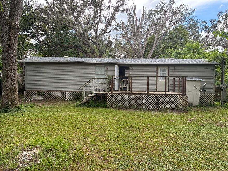 Welcome home with this charming home located in Pasco county, Florida. No CDD or HOA fees. This 2 Bedroom 1 Bath home comes MOVE-IN READY. New roof and water heater from 2023. Split unit just recently installed in 2024. Great opportunity for the Snowbirds or for the person looking to be a Full-Time resident. Eat-in Kitchen with the Laundry just off the Kitchen in the next room. Great backyard to just sit and watch the world go by. More than a quarter of an acre. The home is low maintenance and well maintained. If you're an outdoor enthusiast, you'll appreciate horseback riding, four wheelers, motocross, etc. You can also raise animals because it is located in Agriculture zoning area. There is an extra room with the RV fully renovated inside ! This RV has been updated for modern comfort and is move-in ready. Sellers are very MOTIVATED!!! SELLER CONCESSIONS!!! Please schedule your showings.