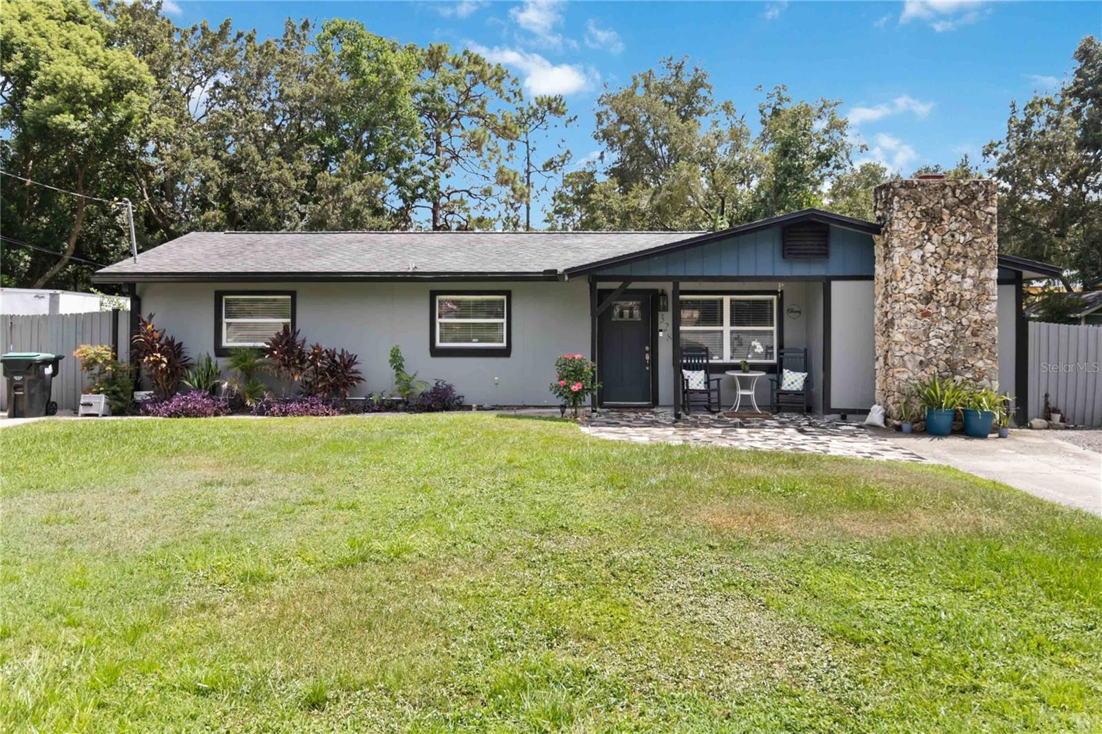 Welcome to this beautifully updated home! The interior has been thoughtfully renovated with modern living in mind. Step inside to discover new LifeProof Laminate flooring throughout and a fully remodeled kitchen featuring a spacious island, perfect for cooking and entertaining. The bathroom has been completely gutted and redone for a fresh, contemporary feel. Four spacious bedrooms, inside laundry room and an oversized living room opens up to the backyard. Outside enjoy the low-maintenance backyard oasis, Fully fenced in the space offers multiple covered spaces for entertaining and relaxing and two convenient storage spaces. Additional updates include a 2024 interior and exterior repaint, a 2021 HVAC system, and a 2015 roof. Major systems were also upgraded with plumbing and electrical in 2016. This home is situated in a great location with two extended driveways for ample parking. Check out the video tour online and tour in person today!