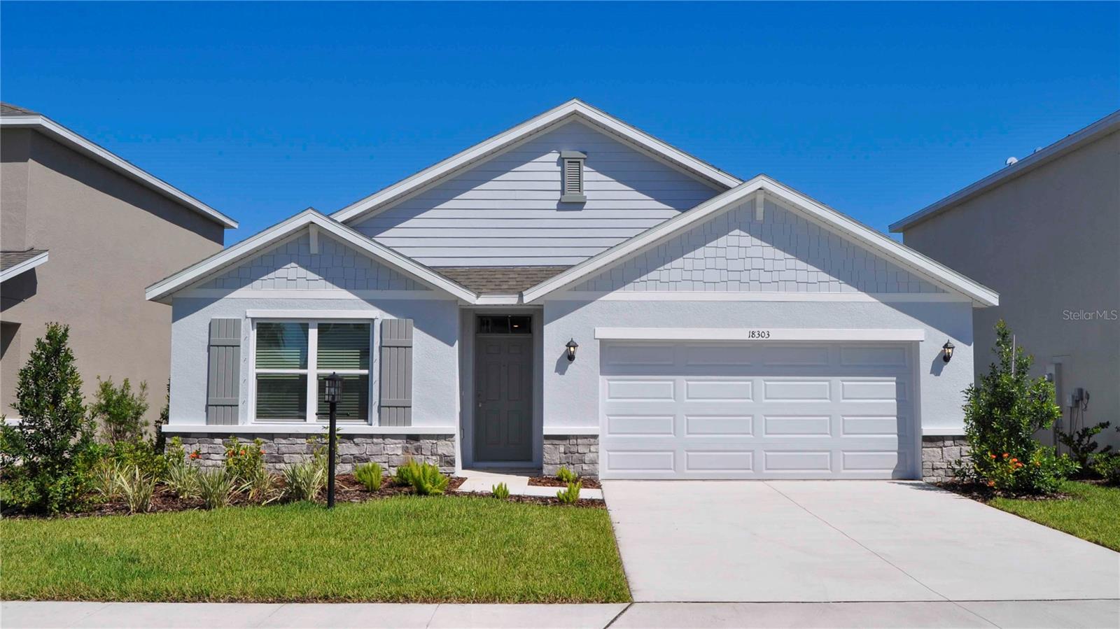MOVE IN READY! Receive up to $20,000 towards closing costs and special interest rates with the use of our preferred lender, now through October 31st. Self-guided tour available on this quick move-in home every day from 7am-9pm. Stop by to tour on your own time.
 Star Farms at Lakewood Ranch is D.R. Horton's premier destination located in the award-winning master-planned community of Lakewood Ranch. Set within Southwest Florida's natural beauty and close to many popular area attractions, this 700-acre gated neighborhood will consist of 1,500 single-family homes, townhomes, and paired villas, all designed to meet the needs of today’s modern family. Star Farms is debuting our new Express Modern Series homes, ornamented with chic, contemporary exteriors and complete with matching trendy interior finishes. All homes will include luxury vinyl plank flooring in the main living areas, quartz countertops throughout, stainless steel appliances, and much more! All of our homes feature all-concrete block construction on the first and second floors and D.R. Horton’s state-of-the-art Smart Home Automation system. The first phase of The Resort Club amenity center is NOW OPEN, including Trade Route Coffee Kitchen, Resort Style Pool, Fitness Center, Athletic Performance Center, and Pet Park. Future phases of The Resort Club will include a Poolside Bar & Grill, Outdoor Activities Area, The Event Center, and The Terrace Chef’s Patio. Future amenity centers, Junction Place & Cabana Corner, will include a Baseball Field, Tennis, Pickleball & Basketball Courts, Golf Cart Parking, Playground, Clubhouse, Resort Pools & Splash Pad, Poolside Cabanas, Sand Volleyball, Poolside Grilling, Pet Park and more. Let America’s #1 Builder help you attain your piece of The Ranch at Star Farms at Lakewood Ranch.