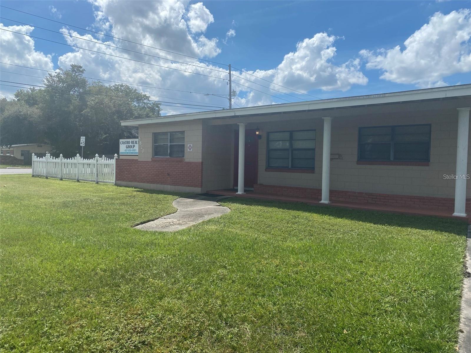 Fantastic opportunity to lease a large professional office space located close to everything! This large corner lot property features multiple offices and a central conference room. There are also two kitchen spaces and separate entrances. This extremely versatile space also has a covered parking area, a back covered back patio, and large yard space. A fantastic place for any professional office use!!