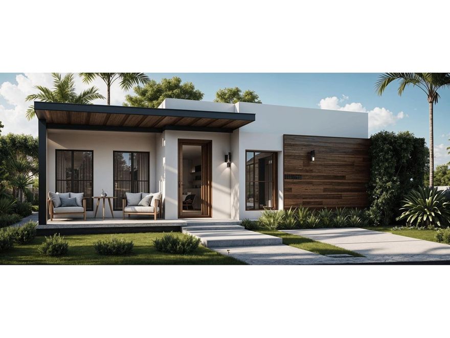 Pre-Construction. To be built. Don’t miss this exceptional opportunity to own a brand-new modern home in Sarasota’s emerging Park East neighborhood, just minutes from Gillespie Park and Downtown Sarasota. Designed with durability and efficiency in mind, this steel-frame construction offers sleek, modern living and long-term value—ideal for vacation homeowners, first-time buyers, or savvy investors. This home offers 3 bedrooms, 2 bathrooms, and 1,560 square feet of thoughtfully designed, open-concept living space. Featuring modern finishes and high-performance, energy-efficient systems, with durable steel construction built for Florida’s climate and longevity. Enjoy a flexible living setup—perfect for everyone, multi-generational households, or as a strong rental investment. Short distance to downtown restaurants, shops, parks, and cultural venues. Whether you're looking for a low-maintenance forever home, a powerful wealth-building rental, or a centrally located base near Sarasota’s vibrant core— this home delivers. Pre-construction listing. Renderings are for illustration purposes only. ADU or multifamily add-on opportunities - verify zoning and city requirements.