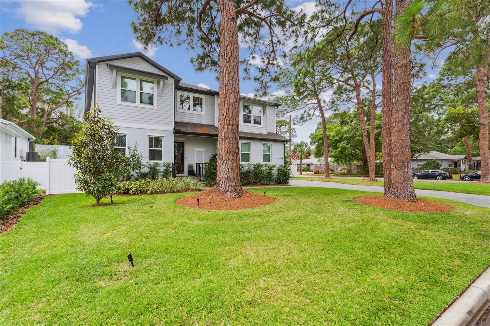 Stunning POOl home on a large CORNER lot in the Mabry | Coleman | Plant school district. Built in 2020 by M. Ryan Homes, this 5-bedroom, 5-bath residence with office, bonus room, pool and spa-style outdoor living offers nearly 4,000 square feet of thoughtfully designed space.
The custom iron front door opens to light European oak WOOD floors that carry throughout. The great room and chef’s kitchen create an open layout ideal for entertaining, complete with Sub-Zero and GE Café appliances, dual beverage fridges, and an oversized island. A custom wine wall highlights the dining room. A first-floor guest suite and separate office add convenience, while upstairs features a bonus room, three ensuite bedrooms, and a master retreat with two walk-in closets and a spa-inspired bath.
Outside, enjoy a heated pool and spa with water features, natural stone pavers, tongue-and-groove ceilings on both porches, and professionally designed landscaping with accent lighting. Added features include a two-car garage with custom storage, Tesla charging port, tankless gas water heater, and whole-home smart wiring.
Located minutes from Hyde Park, downtown Tampa, and top restaurants and shopping. Elevated construction with no storm damage. This home combines style, function, and location. Schedule your showing today!