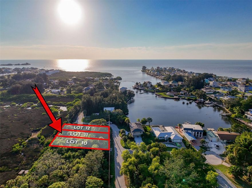 Bring your vision to life on this undeveloped lot in the Driftwood Isles Waterfront Community, located in the heart of Florida’s Sports Coast! Lot 10 on Nowiki Avenue, directly across from the Lynch Lane cul-de-sac, is available individually or as part of a package with adjoining Lot 11  W7879566 and corner Lot 12 W7879570, which offers a partial water view. This is a perfect opportunity for builders, investors, or anyone looking to create a build-to-suit retreat near the Gulf. The rear of the property backs to peaceful marshland with natural creeks and no rear neighbors, offering privacy and a serene backdrop that feels like old Florida. While not directly waterfront, the area is surrounded by coastal living at its best — boating, fishing, and kayaking are all just minutes away. Local favorites like Sam’s Beach Bar, Inn on the Gulf, Ollie’s on the Beach, and Get Hooked Grill are only a short drive, and everyday shopping, medical centers, and conveniences are close at hand. Within roughly an hour, you can explore Tampa Bay, Clearwater Beach, Tarpon Springs, Honeymoon Island, Pine Island, and Weeki Wachee Springs. Build your own slice of the Gulf Coast lifestyle — or take advantage of the multiple-lot package for even more potential. Check out the aerial video and call today! Aerial video available. Some marketing images include AI-generated visual effects to help illustrate potential home placement and lot perspective. These are conceptual only. No homes currently exist on the property; the land is undeveloped.