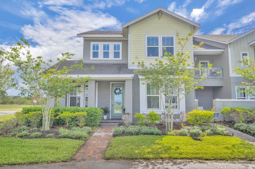 Nestled in the heart of Laureate Park and just steps from A-rated Laureate Park Elementary School, this exceptional 2021 end-unit townhome offers the privacy of a conservation backdrop and the open green space of a park right outside your door—delivering the feel of a single-family home with the ease of low-maintenance living.
Perfectly positioned across from a park and moments from a playground, a charming covered front porch welcomes you inside to a light-filled, carpet-free interior featuring luxury vinyl flooring throughout. Designed with modern elegance and versatility in mind, this thoughtfully crafted floor plan includes 3 bedrooms, 2.5 bathrooms, a spacious loft, a dedicated laundry room, and a two-car garage.
At the heart of the home, the gourmet kitchen shines with stainless steel appliances, upgraded quartz countertops, and ample cabinetry—ideal for both everyday living and entertaining. The open layout flows seamlessly to a private paver side patio overlooking an expansive side lawn, creating a rare outdoor retreat perfect for relaxing or hosting guests.
The first-floor primary suite offers convenience and comfort, complete with and ensuite spa-like bathroom featuring dual vanities, a large walk-in shower, a linen closet, and a generous walk-in closet. Upstairs, two additional bedrooms and a versatile loft provide flexible space for a home office, media room, or play area.
Enjoy a truly lock-and-leave lifestyle with HOA-maintained exterior lawn care, giving you more time to take advantage of the world-class amenities that make Lake Nona one of Central Florida’s most desirable destinations. Residents of Laureate Park enjoy access to an aquatic center with lap and resort-style pools, splash pad, fitness center, dog park, scenic biking and walking trails, tennis and basketball courts, lush green spaces, and an on-site restaurant.
Ideally located adjacent to Lake Nona Medical City—home to the VA Hospital and Nemours Children's Hospital—and just minutes from USTA National Campus, Nona Adventure Park, Drive Shack, major highways, and Orlando International Airport. Plus, world-renowned attractions including Walt Disney World are less than 30 minutes away.
This stunning residence combines location, lifestyle, and luxury in one remarkable opportunity.
Expect to be impressed.