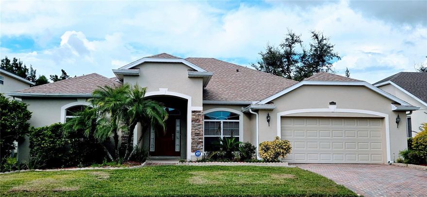 MOVE IN READY - PERFECT FAMILY HOME ON ALMOST 1/4 ACRE LOT - NEWER ROOF 2023 - FUNCTIONAL DESIGN PLAN WITH OPEN LIVING AREAS - 3 WAY SPLIT BEDROOM PLAN FOR EXTRA MASTER AREA PRIVACY - EXCELLENT PLAN FOR MULTI-GENERATION - THE 4TH BEDROOM LOCATED IN THE BACK OF THE HOUSE HAS DIRECT ACCESS TO THE LANAI AND BACK YARD MAKING IT PERFECT FOR LONG TERM GUESTS OR IN-LAWS - MASTER BEDROOM INCLUDES BONUS ROOM WHICH CAN BE USED AS AN OFFICE, DEN, OR WORKOUT AREA - SPACIOUS DUAL WALK-IN CLOSETS IN MASTER SUITE - ALL APPLIANCES INCLUDED - BUILT IN DESK AND DOUBLE PANTRY IN THE KITCHEN - BACK YARD IS COMPLETELY FENCED AND PRIVATE - TRADDS LANDING IS A FAMILY FRIENDLY COMMUNITY WITH FUN OUTDOOR AREAS: OVERSIZED SWIMMING POOL, PICNIC AREA, PAVILLION AND BARBEQUE GRILL, BOARDWALK TO ADJACENT LAKE, AND SMALL PLAYGROUND - HOME LOCATED LESS THAN 2 MILES FROM THE ELEMENTARY SCHOOL, PUBLIX SHOPPING CENTER AND RESTAURANTS - APPROXIMATELY 22 MINUTES FROM DISNEY PARKS - CLERMONT IS A BEAUTIFUL HIGHLY SOUGHT AFTER AREA OF CENTRAL FLORIDA AND IT IS GROWING QUICKLY - BRING YOUR FAMILY SOON!
