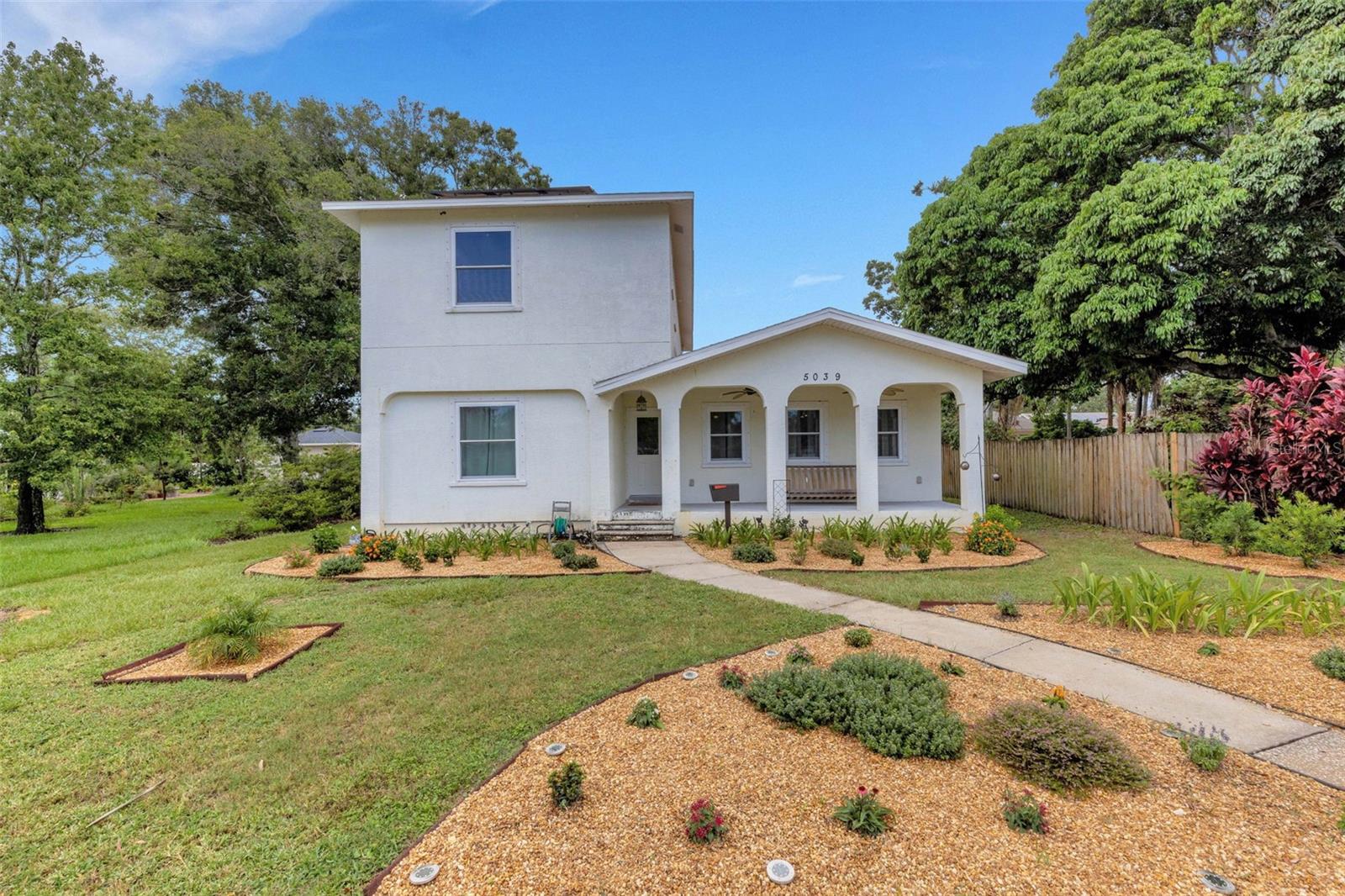 Move-in ready and packed with updates, this spacious 6-bedroom, 3-bathroom home in North St. Petersburg offers the perfect blend of comfort, flexibility, and peace of mind. Boasting major system upgrades including hurricane impact windows (2024), roof (2021), HVAC (2021), and a brand-new water heater (2025), this home is built for long-term ease of ownership. Solar panels will be paid off at closing, offering energy savings without the cost. The main level features a desirable layout with a large primary suite complete with a walk-in shower and separate soaking tub, plus a second bedroom and full bath ideal for guests, a home office, or multi-generational living. Upstairs includes four additional bedrooms and another full bathroom, providing plenty of space for everyone. Located on high and dry ground in a non-flood zone, this property has experienced no hurricane damage and offers peace of mind during storm season. Enjoy excellent curb appeal, a 2-car garage accessible via a rear alley, and the freedom of no HOA or CDD fees.
Just 15 minutes to vibrant Downtown St. Pete home to award-winning restaurants, boutique shopping, the St. Pete Pier, and the Dali Museum and about 15 minutes to the white sands of Treasure Island and St. Pete Beach. Convenient to major roadways, parks, and everyday amenities. This beautifully maintained home checks all the boxes space, modern updates, location, and durability. Don’t miss your opportunity to own a truly move-in ready gem in the heart of St. Petersburg!
