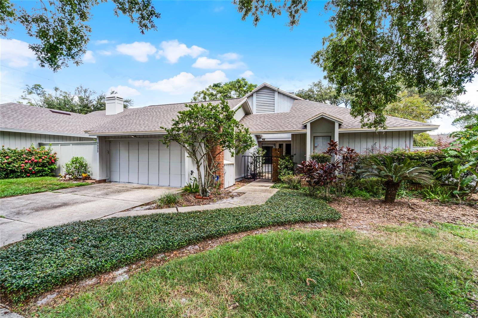 Welcome to the Good Life in Sabal Green! This charming community within Sabal Point is ideal in that your front yard is maintained by the HOA! This home features a Brand New Roof, and Brand New Water Heater, Wood Look Tile Floors throughout and a Renovated Kitchen! The ideal sized fenced backyard of this house can be very low maintenance and is ready new Buyers designs. If you've been looking to change from your big yard house with pool, but still need an office bedroom and guest room, this is it! Or if you're just starting out with your first or second home, this would be an ideal choice with it's lower maintenance and cul de sac location. You'll enjoy Three Bedrooms in split plan layout, 1842 sq ft of living space, 2 Car Garage, private backyard, separate Dining Room and Family Room, stylish updated Kitchen and Nook area and lots of natural light from windows on this back side of house. The Two Bathrooms are generally original so you can renovate as you see fit. There's a double sided fireplace between Entry, Dining Room area and Family Room! The Primary Bedroom is very spacious and has views of your backyard through a sliding glass door. There is also a large walk ion closet. Did I mention the Highly Rated Seminole County, Lake Brantley Schools, easy drive to freeways and shopping and beaches! Sabal Point is a well established master planned community with beautiful homes, nature and walking trails. Make your appointment today! This home is Priced to Sell!