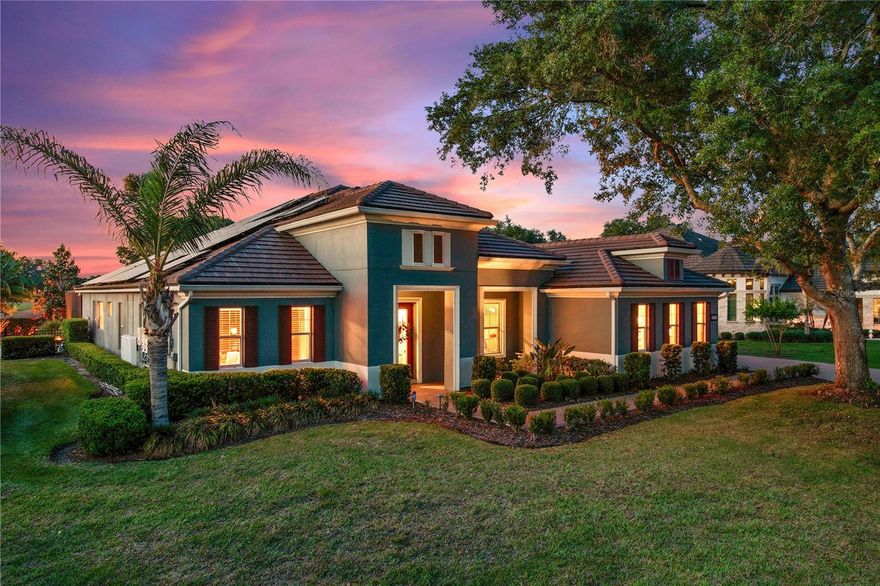 Welcome to this exceptional 5-bed luxury estate in Sorrento located in the gated Redtail Golf and Country Club, perfectly positioned on the 3rd green with sweeping golf course views. Offering over 4,100 square feet, this split bedroom plan includes 5 bedrooms, 5.5 bathrooms, and a fully detached 1 bedroom, 1 bathroom guest house completed in 2021. The main residence features a chef’s kitchen anchored by a 15 ft granite island with seating for six plus, top tier GE appliances, and a butler’s pantry with wine fridge. The kitchen opens to a spacious great room with 14 ft ceilings, creating an ideal setting for entertaining. A dedicated home office with built-in desk and Murphy bed sits near the formal dining room, offering flexibility for guests or work from home needs.
The primary suite showcases 12 ft tray ceilings, ensuite bathroom with dual vanities, a walk-in shower, garden tub, private water closet, and a custom closet system by Closets by Design. Secondary bedrooms each feature ensuite bathrooms, with select rooms offering large walk-in closets. Step outside to your private backyard retreat with a saltwater pool, sun shelf with built-in umbrella, spa, and full fencing for added privacy.
The detached guest house includes a full kitchen with granite counters and stainless steel appliances, glass fireplace, private garden entry, full laundry with dog washing station, and sliding glass doors that open to the pool. Additional upgrades include a new tile roof in 2025, a SPAN smart electrical panel, bamboo, luxury vinyl plank, and ceramic tile flooring throughout, a 3 car garage with EV chargers, and a 73 panel solar system with backup batteries (leased and transferable). Community amenities include gated access and clubhouse membership with fitness center, pool, and dining benefits.
Call or text to schedule your private showing today.