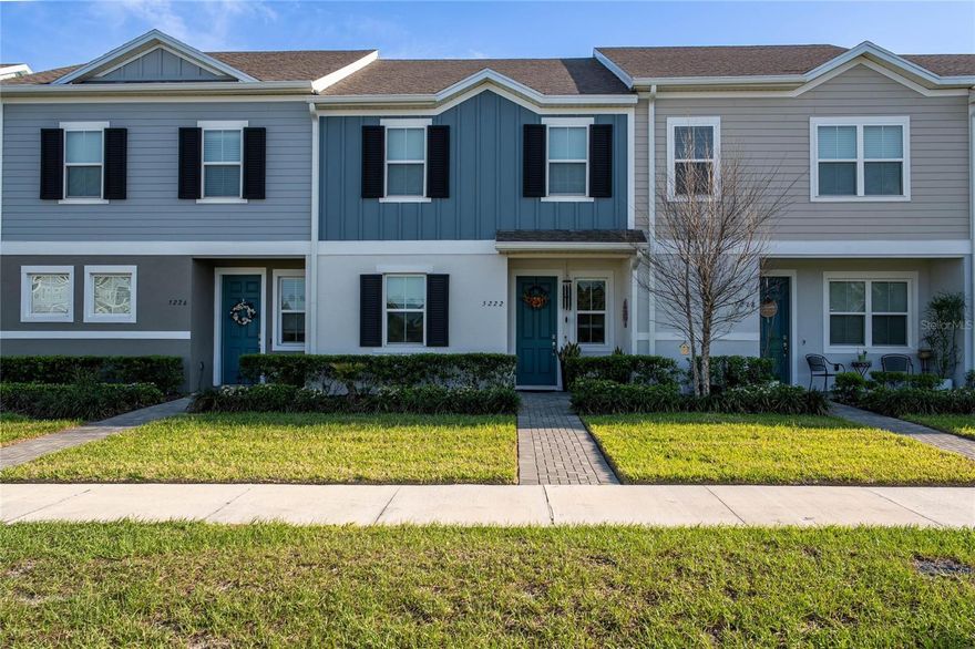 This home stands out because it offers more space, better layout, and a stronger location than most townhomes in the area.
It features 4 bedrooms and 3 full bathrooms, including a full bedroom and bathroom on the first floor, which is ideal for guests, in-laws, or a home office. Upstairs, there is an additional flex space for a desk or work area, perfect for remote work or study.
The home is only about 18 months old and very well maintained, with new-generation Samsung appliances, quartz countertops, and a clean, modern design throughout.  The primary bedroom includes a walk-in closet with added shelving, and all bathrooms have spacious, comfortable showers, including enough space for accessibility if needed. One of the biggest advantages is the outdoor space—a fully paved private patio, plus a detached 2-car garage and additional driveway parking, which is not common in many townhomes. The community also offers plenty of guest parking, making it convenient for visitors. The home has open views to green areas and water, providing more privacy and a better overall feel compared to units facing other buildings.