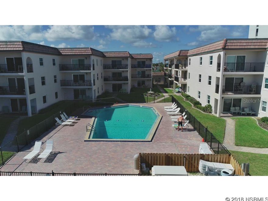 BEAUTIFULLY UPDATED WELL-FURNISHED GROUND FLOOR 2 BEDROOM 2 BATH OCEANVIEW CONDO IN A SMALL COMPLEX of condos located on the No-Drive beach. Sit on the patio and see and feel the ocean breezes in this small, intimate family of 33 condos. This condo is turn-key ready to vacation in or rent out!  From the fresh paint to the coastal furnishings it's the perfect place to call home.  Lots of natural light! Tile throughout makes it easy care after a day at the beach or by the pool. Wi-fi included in Maintenance fee. Parking space conveniently located directly outside your front entrance. No need to use elevators or stairs, walk right out to the Atlantic ocean from the patio. A Great Rental for solid Income! Come check out this beach condo today! ;LocationDescription: Condo ;Water: City