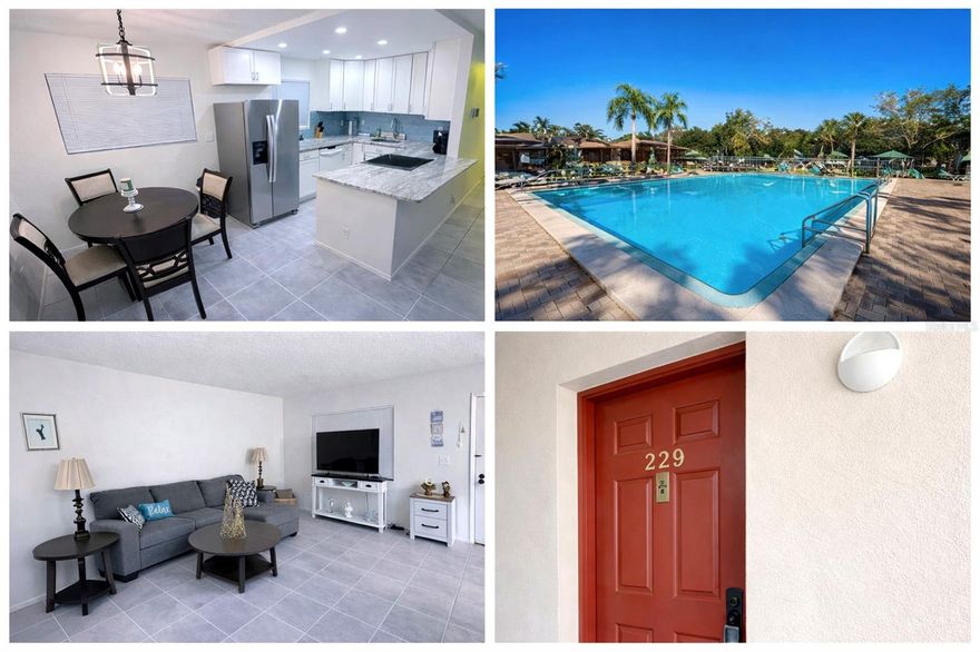 Turn Key, Fully Furnished includes all utilities, just bring your bags to this cozy  2 Bedroom | 2 Bathroom First-Floor End Unit with resort style amenities – Fox Chase Community
This beautifully updated, fully furnished cozy and coastal condo has 2-bedroom, 2-baths and is located in the highly sought-after Fox Chase community in Palm Harbor. This ground-floor corner unit offers an open floor plan, abundant natural light, and easy access with assigned drive-up parking, making it ideal for insurance displacement housing, traveling nurses, corporate stays, or extended vacation living.
The condo is move-in ready and turnkey, featuring modern furnishings, comfortable living spaces, and a well-equipped kitchen. Designed for convenience and longer stays, this home provides a quiet, secure environment within a gated community.
Residents enjoy access to a wide range of community amenities, including a large in-ground swimming pool, tennis and basketball courts, clubhouse with fitness equipment, shuffleboard, picnic areas, and outdoor grills. The community also offers walking paths and pet-friendly areas.
Location is exceptional, with close proximity to restaurants, shopping, medical facilities, parks, and some of the area’s most popular destinations, including Clearwater Beach, Honeymoon Island, Fred Howard Park, Tarpon Springs Sponge Docks, and downtown Dunedin. This central location makes commuting and leisure equally convenient.
Ideal for 90-day or longer stays, this condo is well suited for professionals, relocating families, or seasonal residents seeking comfort, convenience, and a prime Palm Harbor location.