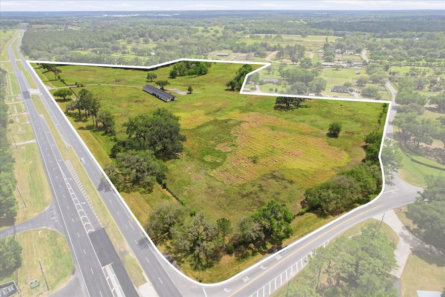 This is a rare opportunity to step into a deal where the hard part is already done, the owner has invested the time and money to secure RAC zoning approval, eliminating months (or more) of uncertainty for the next buyer.
Featuring 2,121 feet of highway frontage, this property delivers the kind of visibility and access developers look for but rarely find. The flexibility of RAC zoning opens the door to a variety of commercial or mixed-use concepts, allowing you to tailor the site to your vision.
Just 15 minutes from Downtown Ocala, this property sits directly in the path of growth. Strong frontage, strong zoning, and a seller who has already positioned the property for development. This is one you don’t want to overlook.