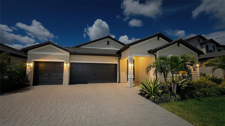 Welcome to this beautifully designed, single-story home in the desirable, family-oriented community of Lorraine Lakes in Lakewood Ranch. Offering 2,725 sq. ft. of spacious, open-concept living, this 4-bedroom, 3-bathroom home combines luxury, comfort, and functionality in a prime location. Optional FURNITURE PACKAGE available. Enjoy serene southwest-facing lake views from your private backyard oasis, complete with a heated SALTWATER pool and hot spa, perfect for relaxing sunsets or entertaining guests year-round. The home also includes a 3-car garage, providing ample space for vehicles, storage, or hobbies. Inside, you’ll find: • A thoughtfully designed split floor plan • A spacious primary suite with en-suite bath and walk-in closets • A modern kitchen with high-end finishes and abundant counter space • Generously sized secondary bedrooms • Abundant natural light throughout the home Located just minutes from top-rated schools, Waterside Place, UTC shopping mall, and a wide selection of dining and recreational options, this property is ideally positioned for convenience and lifestyle. Residents of Lorraine Lakes enjoy access to incredible community amenities, including walking trails, a clubhouse, INDOOR basketball court, fitness center, and resort-style pools and splash pad. This is your opportunity to own a meticulously maintained home in one of Lakewood Ranch’s most vibrant and growing communities