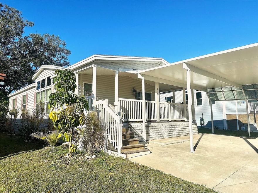 Hurry to see this Resort Inspired 2015 Luxury Model, 3 bedroom, 2 bath Model Home, with all the extras! Upgraded Tiered Living Area Ceiling, with rounded edge Drywall interior!  Cathedral ceilings throughout, with all open living area to enjoy! Inviting fully loaded open kitchen, breakfast bar to enjoy your fun entertaining! Spectacular double door Master Bedroom suite, with spacious walk in closet, over sized master bath, with walk in shower! This home has everything you would want, including the convenient laundry room, and extra storage closet. All new Shingle Roof 2025, Central Air Heat '20, Vinyl Siding, and Covered Parking for 3+ Cars! Including plenty of room also for your golf cart! So many extras to see! Come see the shaded large private back yard, and covered front porch to enjoy your relaxing mornings! This 5 star, 55+, Super Fun & Active Resident Owned Community (See Clearwater Cascade website for pics) is close to shopping, beaches, airports, golf courses, medical, and all you want! Cash Only! Asking $228,500., includes the $55k share! Low $332. mo. fee. Small pet ok!