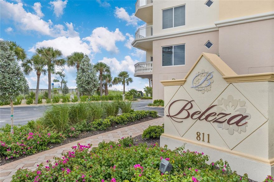 An unparralleled Gulf-front residence, this extraordinary condo embodies the pinnacle of coastal luxury with sweeping water views and refined design throughout. at Beleza on Venice Beach*** Walk into luxury with this exclusive move-in-ready condo at the sought-after Beleza on Venice Beach***Located in a tranquil, private community of only 26 units, 811 The Esplanade Unit 302 is the only unit currently available in this georgous location*** Boasting full direct Gulf views from both the living room and primary bedroom, this is your chance to own a piece of paradise***This meticulously maintained unit with stunning features and designer décor throughout with over $125,000 in recent updates to maintain this unit with high-end upgrades, ensuring it’s in mint condition and ready for the new owner***With a private elevator entry that opens directly to a large foyer, you’ll enjoy ultimate privacy and convenience to your condo*** The living spaces provides expansive views of the sparkling Gulf waters, enhanced by impact sliders and remote-controlled shield and shade for added hurricane protection***Beleza residents enjoy an array of luxurious amenities including a state-of-the-art gym, an elegantly upgraded community clubhouse perfect for family gatherings, evening socials, and special events*** Enjoy sunny days by the pool and hot tub, or host BBQs on the fully furnished outdoor patios*** The building is secure with key fob access, and the onsite manager is available five days a week*** You will enjoy a enclosed garage space that offers additional storage for bikes and beach gear, a coveted feature on Venice Beach***There are 25 additional outdoor parking spaces for owners and guests. Small pets (up to 40 lbs.) are welcome, making this an ideal residence for all***The unit is a brief walk to Venice Yacht Club and Freedom Boat Club, and just a short stroll from Venice Avenue with its upscale shops, dining, and the Crow’s Nest Restaurant. Enjoy the vibrant Venice Island lifestyle with its community performing arts center, the state-of-the-art Venice Art Center and the William H Jervey Jr. Public Library located in the cultural center, live symphony performances, community theater, tennis courts, and biking/walking trails along the scenic Venetian Waterway Park*** For those seeking a strong sense of community, Beleza offers a dynamic social calendar, with activities like Monday night socials, a morning bike group, book club, golf outings, and annual BBQs. Regular get-togethers at the pool, community room, local restaurants, and more foster a welcoming, active atmosphere. If you prefer solitude, the private entry to your condo ensures peace and privacy while still being part of this vibrant community. Venice Island, connected by three bridges, offers a charming downtown with exceptional character and charm, and a hub of cultural activity. Just 35 minutes from Sarasota and Siesta Key, Venice is the perfect blend of small-town living with big-city amenities***This is a fabulous opportunity to be an owner at Beleza!!!