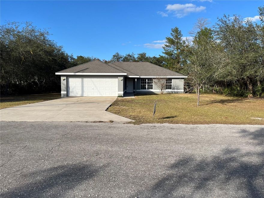 Discover Ocklawaha Living!  Welcome home to this charming 4bd/2bath private retreat. This newly renovated home offers a comfortable living space on a generous 11,500 sq. ft. homesite. New Roof (coming soon). ALL NEW kitchen appliances and irrigation system -- this home is move-in ready and waiting for its next family to make it their own.

Step into a bright, welcoming living room that flows out to a paver patio, perfect for weekend grilling, cozy fire-pit nights, and making memories under those magical Ocklawaha star-lit skies. There’s room to play, room to grow, and room to enjoy the peaceful pace of Florida living.

Just a short drive away, Lake Weir offers boating, fishing, swimming, and lakeside dining—ideal for family outings. The nearby Ocala National Forest brings miles of trails for hiking, exploring, and outdoor adventures for your little ones that they will talk about for years.

You’ll feel worlds away from the noise, yet still be close to everything you need. Only 8 miles south, you’ll find the expansive amenities of The Villages, including grocery stores, shopping, entertainment, and top-tier medical care. It’s the perfect blend of convenience and tranquility.

Whether you work in medical services, hospitality, or entertainment, this location makes daily life easy—while giving your family a true taste of the outdoor lifestyle: swimming, hiking, hunting, ATV riding, horseback trails, or simply enjoying your own backyard paradise.

Warm, inviting, and perfectly situated—this home offers the lifestyle that so many Florida families dream to give their little ones.