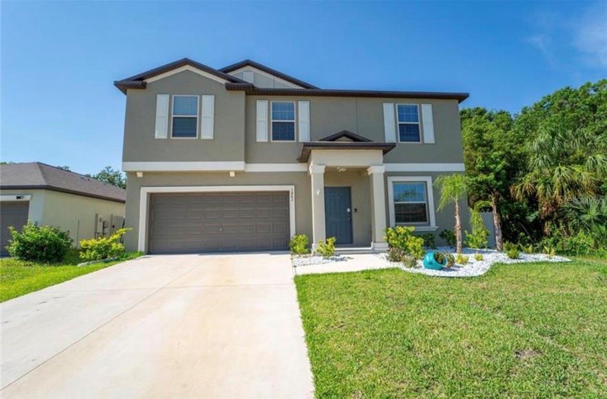 Now available for rent! This spacious and versatile 4-bedroom home with a den (optional 5th bedroom) and an upstairs bonus room offers the perfect combination of comfort, flexibility, and privacy. Nestled on a premium conservation lot with no neighbors behind or on the right side, enjoy peaceful views from your private, fenced backyard with a pavered patio—ideal for outdoor relaxation. The main floor features tile throughout, ceiling fans, and a flex room that can be used as a home office, guest room, or 5th bedroom. Upstairs, a large bonus room provides extra space for a play area, media room, or additional living space. The kitchen is well-appointed with granite countertops, stainless steel appliances, a pantry, and an island with breakfast bar seating. The open-concept layout flows into the dining and living areas, creating a great space for everyday living and entertaining. The primary suite offers a walk-in closet and a private en suite bathroom with a dual sink vanity and walk-in shower. Additional features include a 2-car garage, recessed lighting, and a fenced backyard with no rear neighbors—backing up to a serene conservation area. Located close to major shopping, dining, and just minutes from I-75 and US Hwy 41, commuting to Tampa, Sarasota, or St. Pete is easy. Enjoy access to three international airports, major sports venues, and world-class beaches—all within 35–45 minutes. Don’t miss this opportunity to lease a well-maintained, spacious home in a convenient and scenic location!