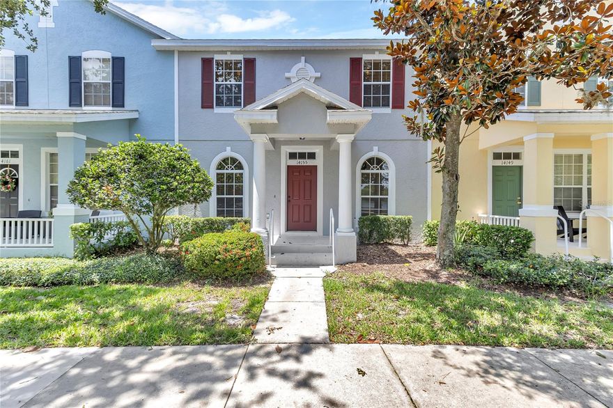 Welcome to 14155 Ancilla Blvd, a charming three-bedroom, two-and-a-half-bathroom townhouse in the desirable Windermere community. This 1,629 square foot home offers a comfortable layout with a convenient ground-floor primary bedroom suite, perfect for easy living or hosting guests.

The property features a bright colonial design with well-maintained landscaping that creates great curb appeal. Inside, you'll find recently updated flooring throughout, giving the home a fresh, modern feel. The upstairs loft provides flexible space that works well as a home office, playroom, or additional living area.

Recent improvements include a 2022 roof replacement and a brand-new 2024 AC unit, providing peace of mind for years to come. The home's location puts you just steps away from fantastic community amenities including a clubhouse, resort-style pool, tennis and basketball courts, and a fitness center.

Pet owners will appreciate the on-site dog park, while the fishing pier offers a peaceful spot to relax. The community also features convenient services like a salon, pizzeria, ice cream shop, and even a veterinary clinic, making daily life easier.

The location provides easy access to Windermere High School, located just over a mile away, and local shopping at Publix Super Market at Cornerstone. With excellent schools, convenient amenities, and a prime Windermere address, this townhouse offers the perfect blend of comfort and community living in one of Central Florida's most sought-after areas.

**Some images have been virtually staged