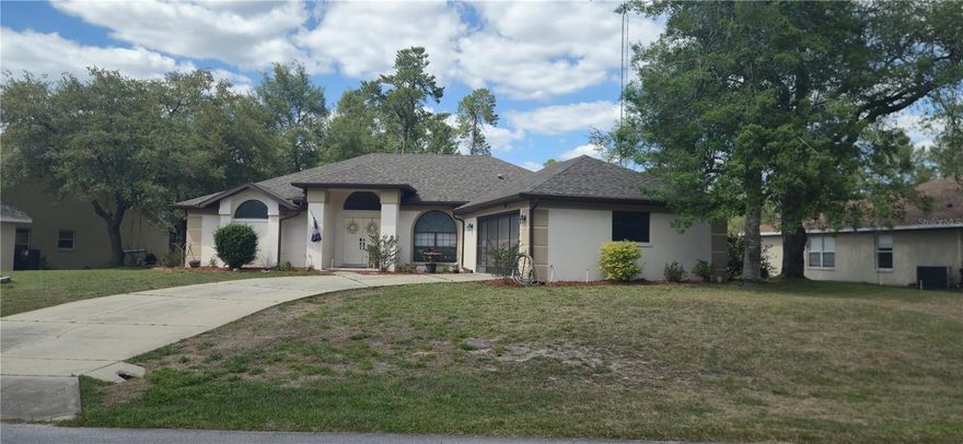 Want to get away from the city’s hustle and bustle? This affordable 3-bedroom, 2-bath pool home with a 2-car garage is perfect for its next family. Just over a mile from the Suncoast Parkway, it offers peace and quiet with an easy commute to Tampa. The spacious master suite features a garden tub and walk-in shower, along with 2 guest bedrooms and an office/workout space. Floors were replaced throughout the home in 2025, and the kitchen countertops and appliances have been recently upgraded. Enjoy the lovely lanai or take a swim in the refinished saltwater pool upgraded in 2023. Located in Sugarmill Woods, greenbelts behind each home provide backyard privacy, and this one even has the bonus of a DRA beyond the greenbelt. With a roof replaced in 2021, it’s definitely worth a look.