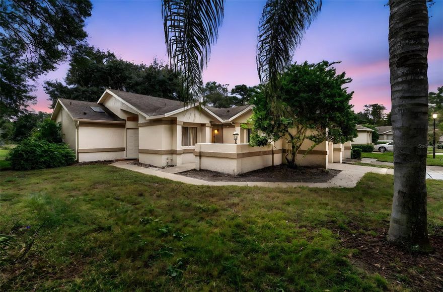 Discover comfort and convenience in this well-kept 2-bedroom, 2-bath townhome with an additional den/study. This rare corner-unit home offers added privacy and a more spacious feel compared to interior units—an especially desirable feature within this community.

Perfectly positioned near the 417 and Florida Turnpike, the location provides unbeatable access to everyday essentials. Publix, Starbucks, shopping, and dining are all just minutes away. Downtown Orlando, Universal Studios, and Orlando International Airport are also within a short drive, making this an ideal spot for commuters and frequent travelers.

Step inside to an open-concept layout that seamlessly blends the living and dining areas, creating an inviting space for relaxing or entertaining. A sliding glass door opens from the dinette area, allowing in plenty of natural light and providing convenient access to the outdoors. The home also features a charming enclosed Florida room—perfect for year-round enjoyment, extra lounging space, or a cozy reading nook. Natural light fills the kitchen and primary bathroom thanks to overhead skylights, adding warmth and brightness throughout. Stylish laminate flooring extends through most of the home, offering both durability and modern appeal.

This unit stands out from many interior models thanks to its separate laundry room with additional closet space, offering extra storage and convenience not found in all townhomes. Both bedrooms are generously sized, and the additional den works perfectly as a home office or versatile flex room. A one-car garage provides even more storage, and ample guest parking is available within the community. The HOA covers landscaping, water, exterior maintenance, roof, and irrigation—providing low-maintenance living with wonderful peace of mind. Washer and dryer convey at asking price, adding to the home's overall value.

Corner units with features like this rarely become available—don’t miss your chance to see this one!